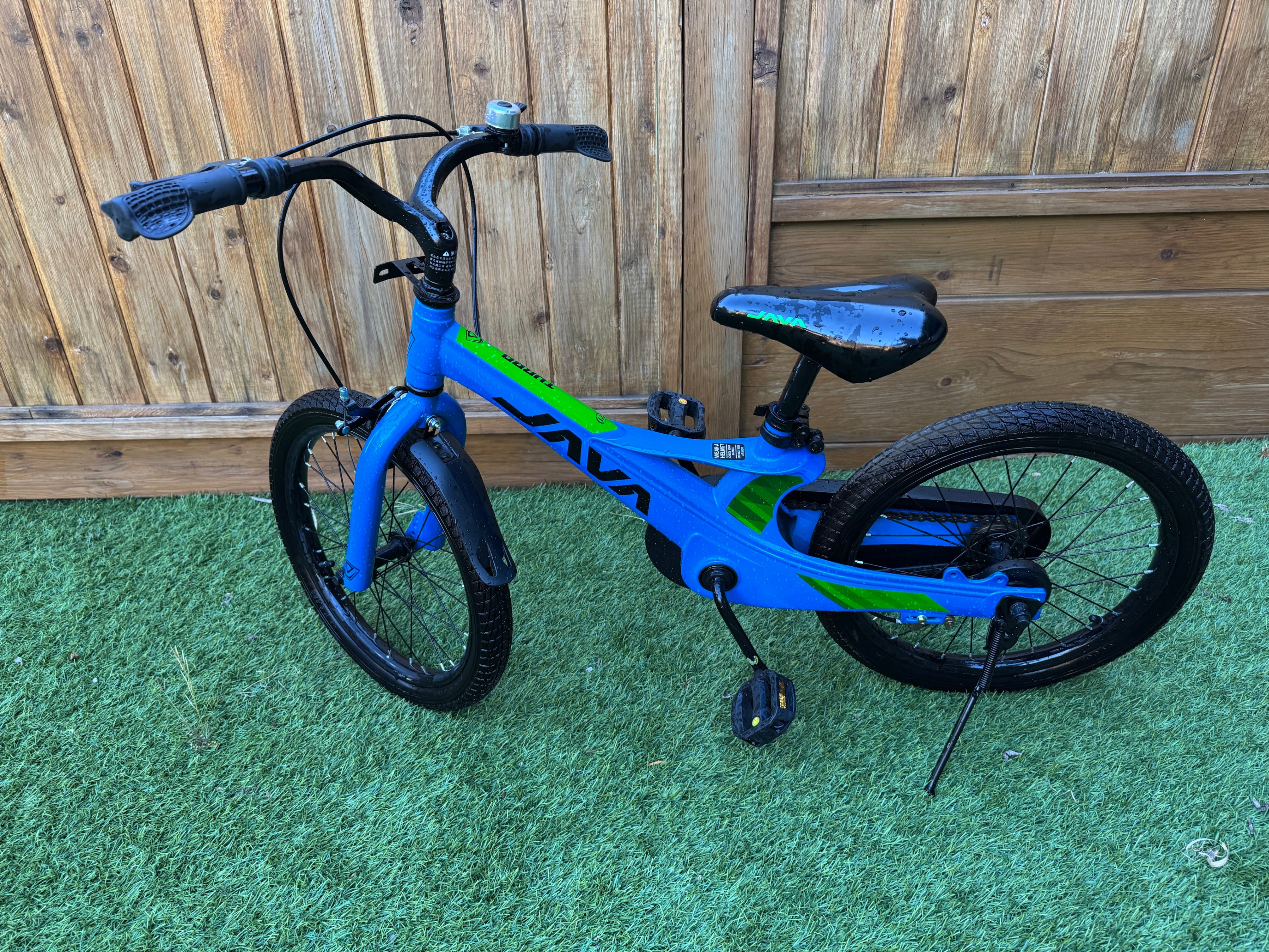 JAVA Turbo 18" Kids Bike Bicycle - Blue - 90% New! - photo 2