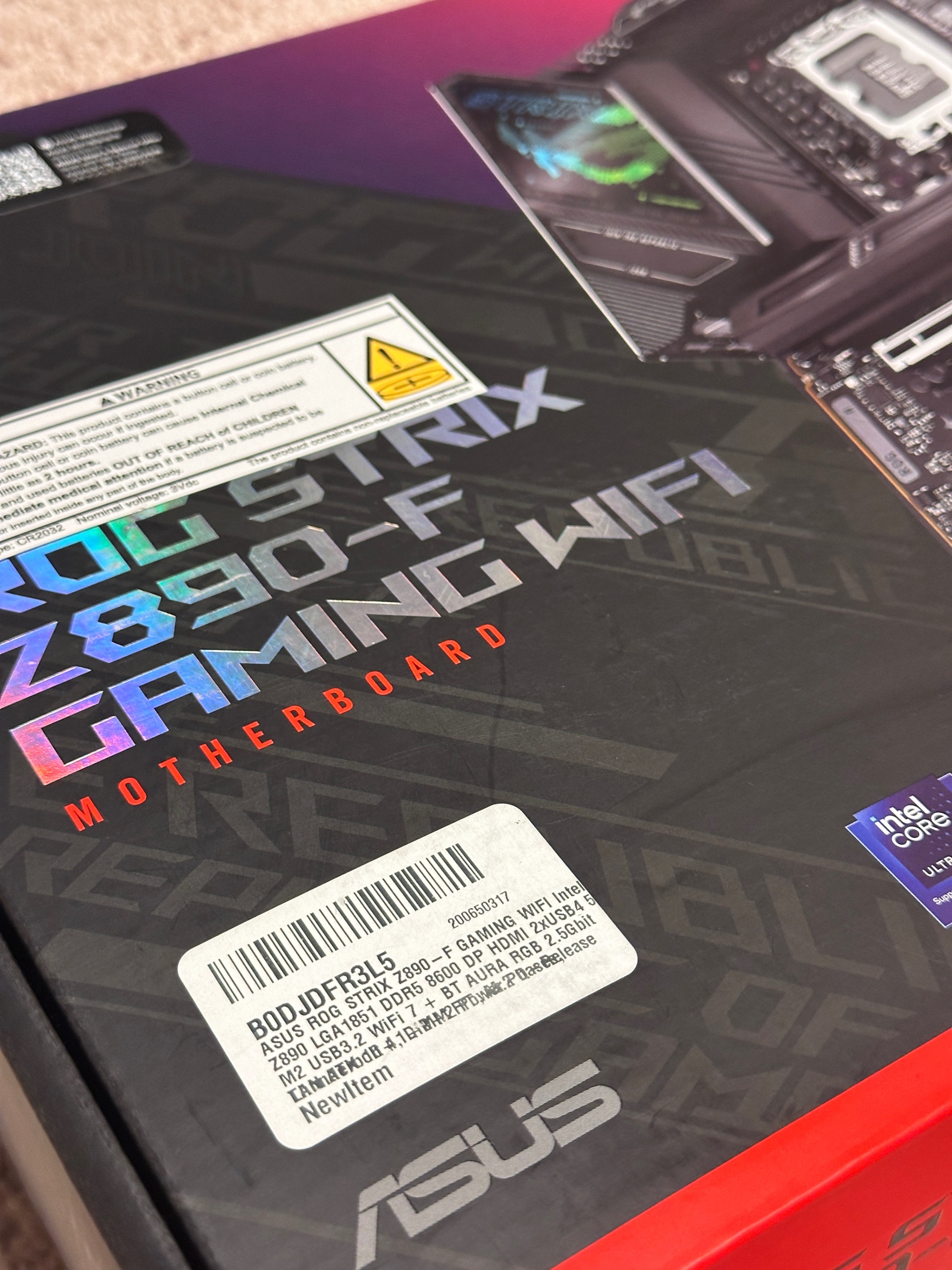 ASUS ROG Strix Z890-F Gaming WiFi Intel Z890 LGA 1851 Socket V1 - photo 5