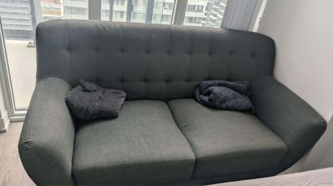 Haley Tufted Loveseat Sofa - photo 2
