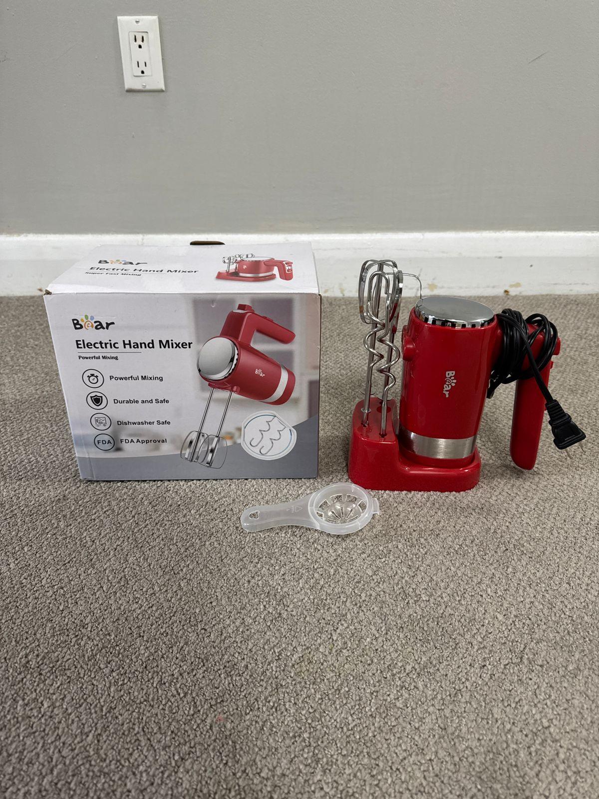 Bear Electric Hand Mixer - Red - photo 3