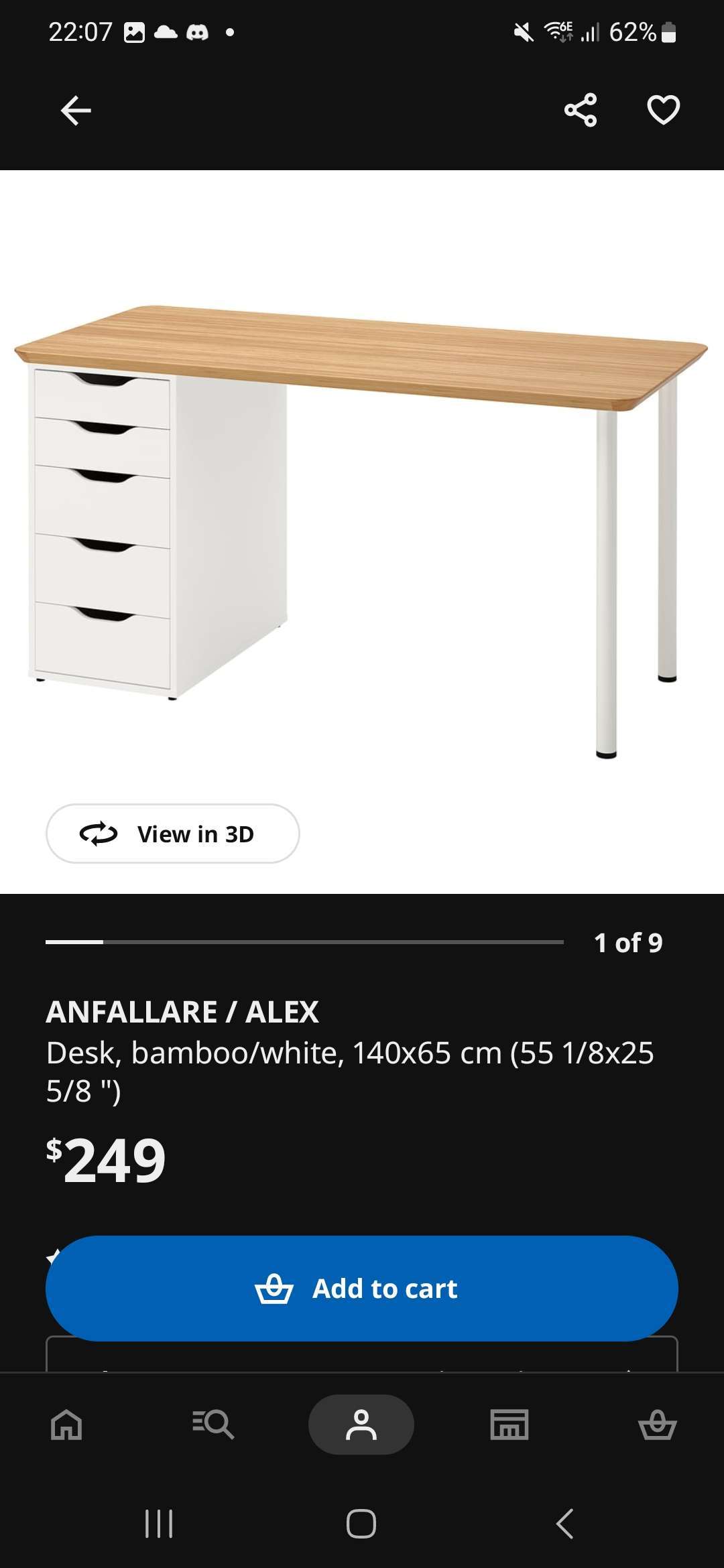 ikea Bamboo Desk + Lamp - photo 4