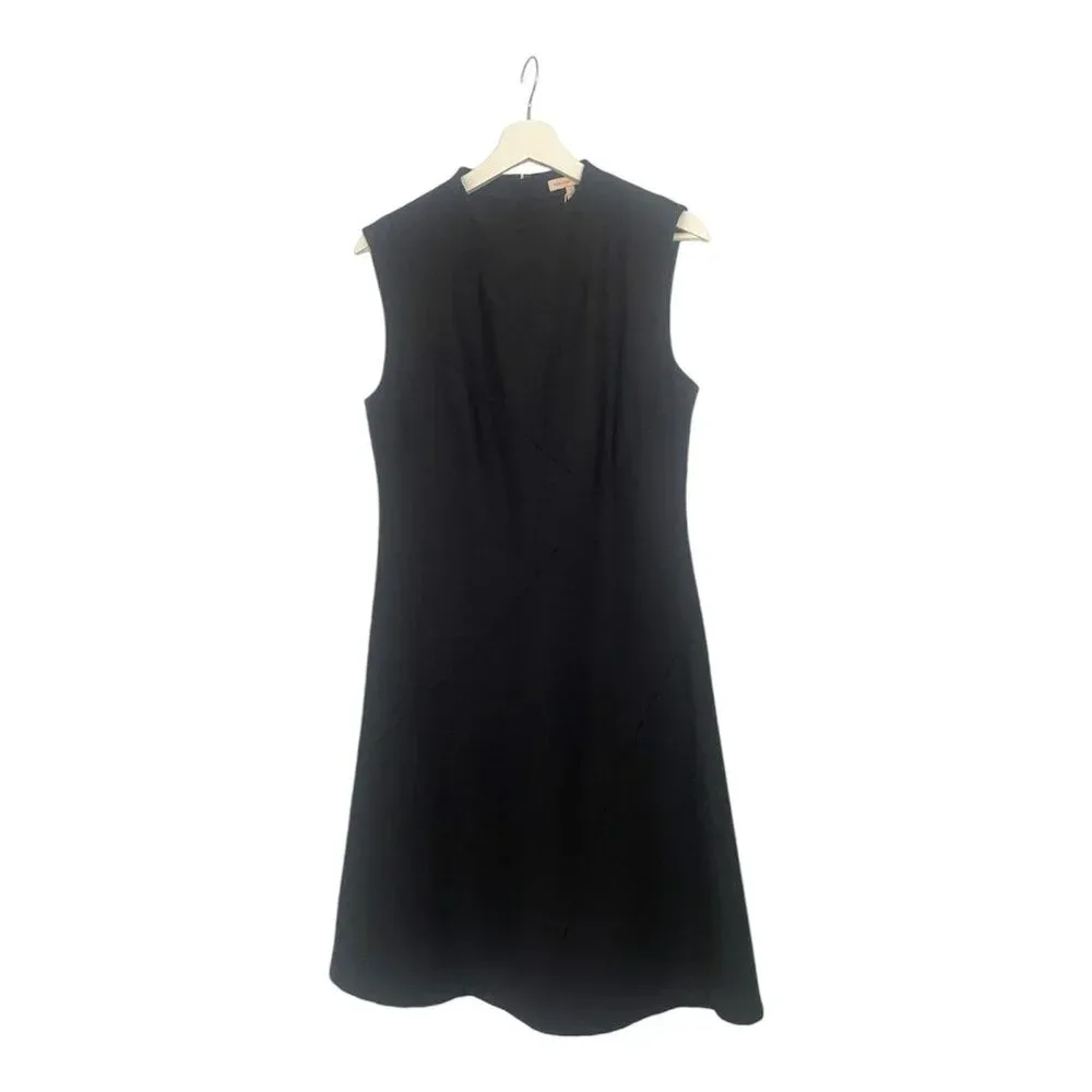 NWT Rebecca Taylor Black Sleeveless Gab Dress Size 4