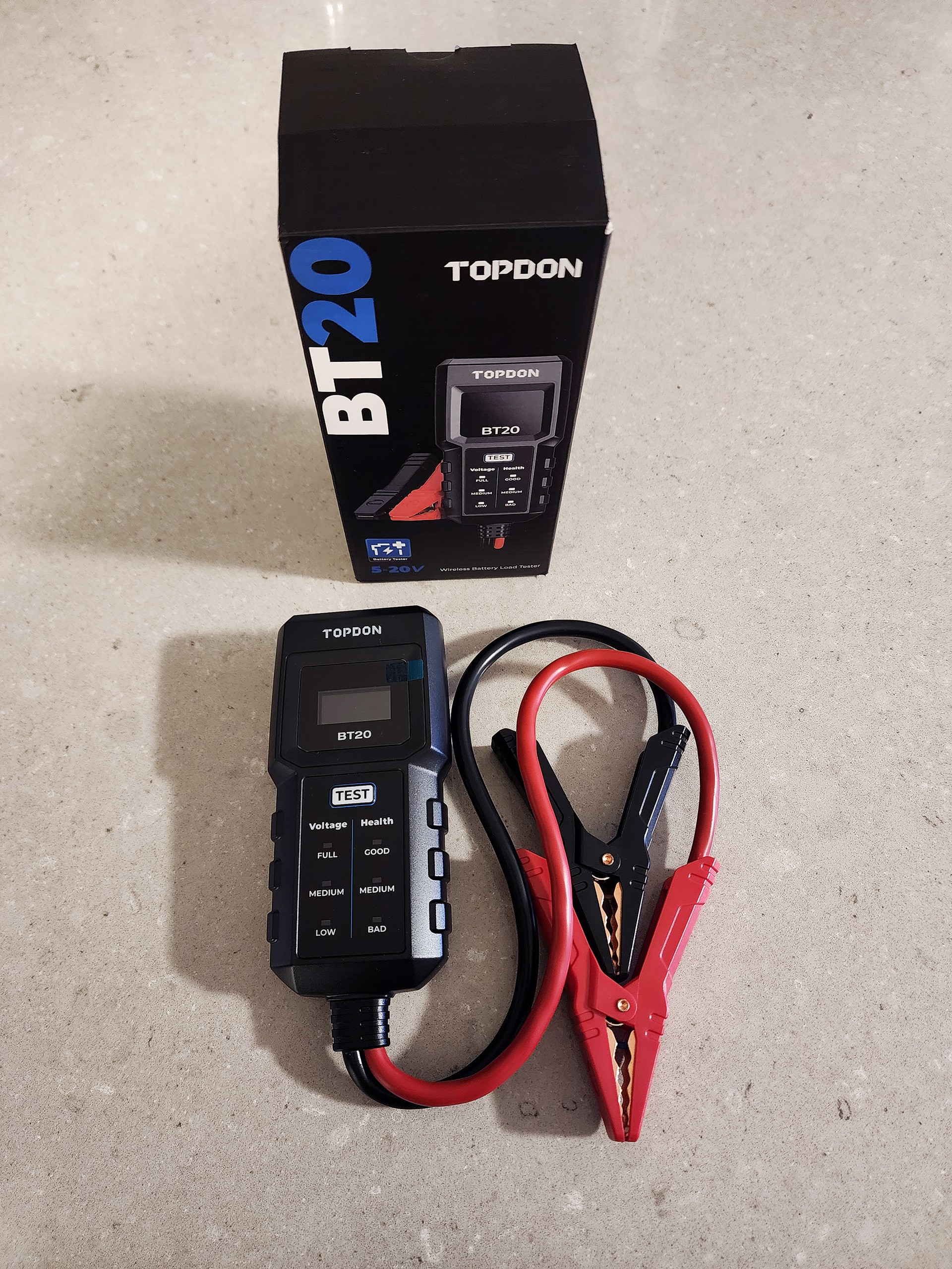 TOPDON BT20 Wireless Car Battery Tester - Used ONCE | Like New!