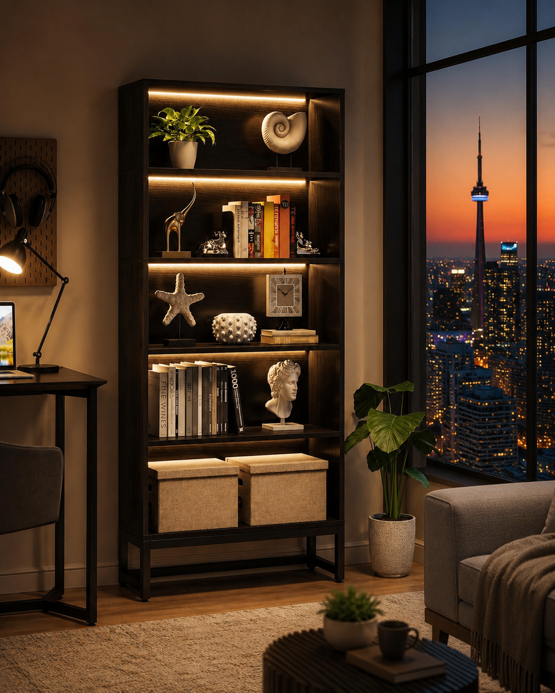 LED Display Cabinet – Modern Storage Unit