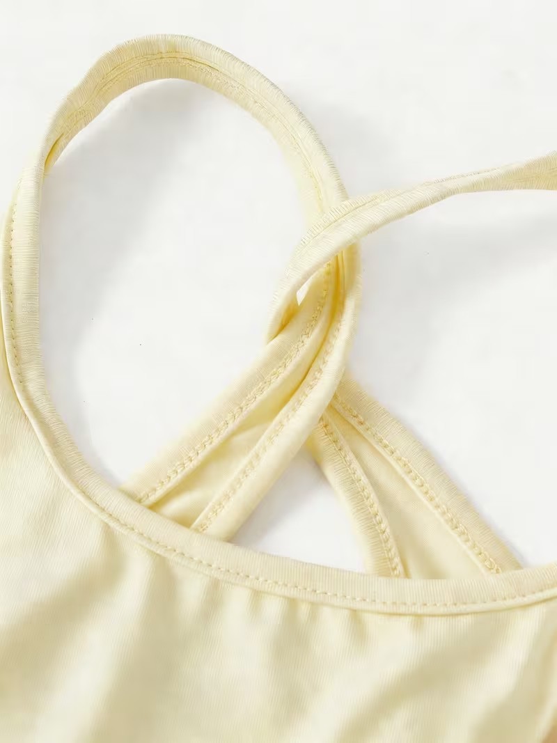 Women's Light Yellow Athletic/Tennis Dress with Pockets M/US6 - photo 5