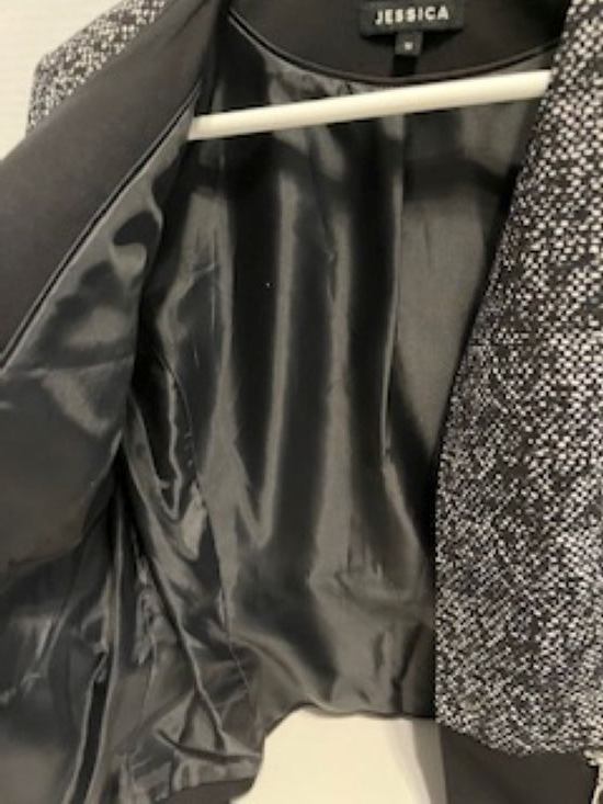 Jessica Women’s Blazer, Size 10, Black and Grey - photo 4
