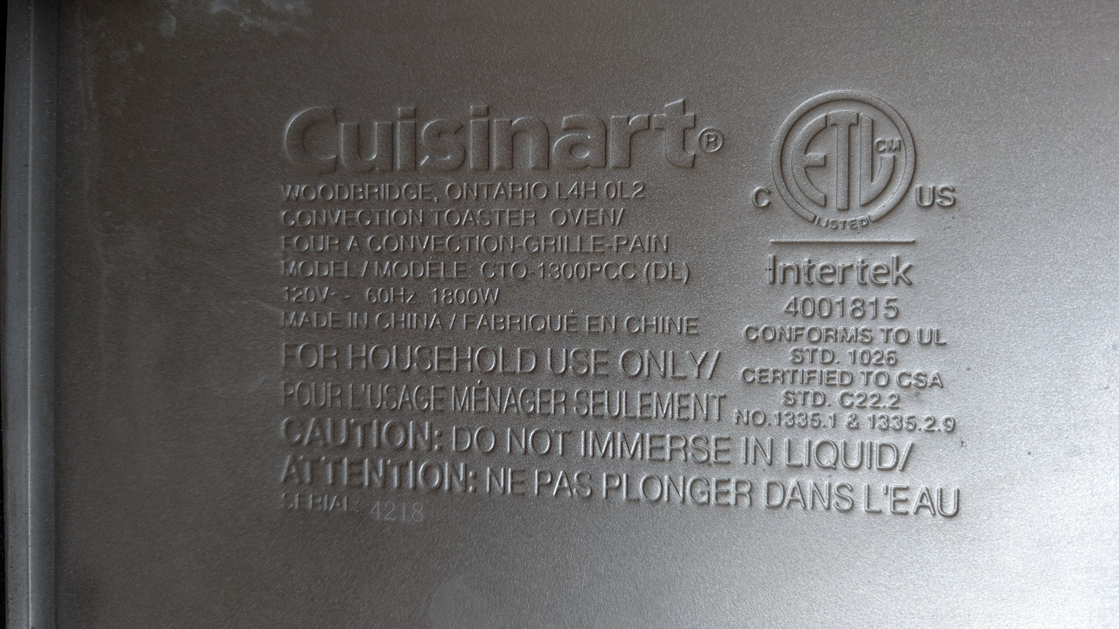 Cuisinart Toaster\Pizza Oven Digital Convection 17.0L | CTO-1300 - photo 4