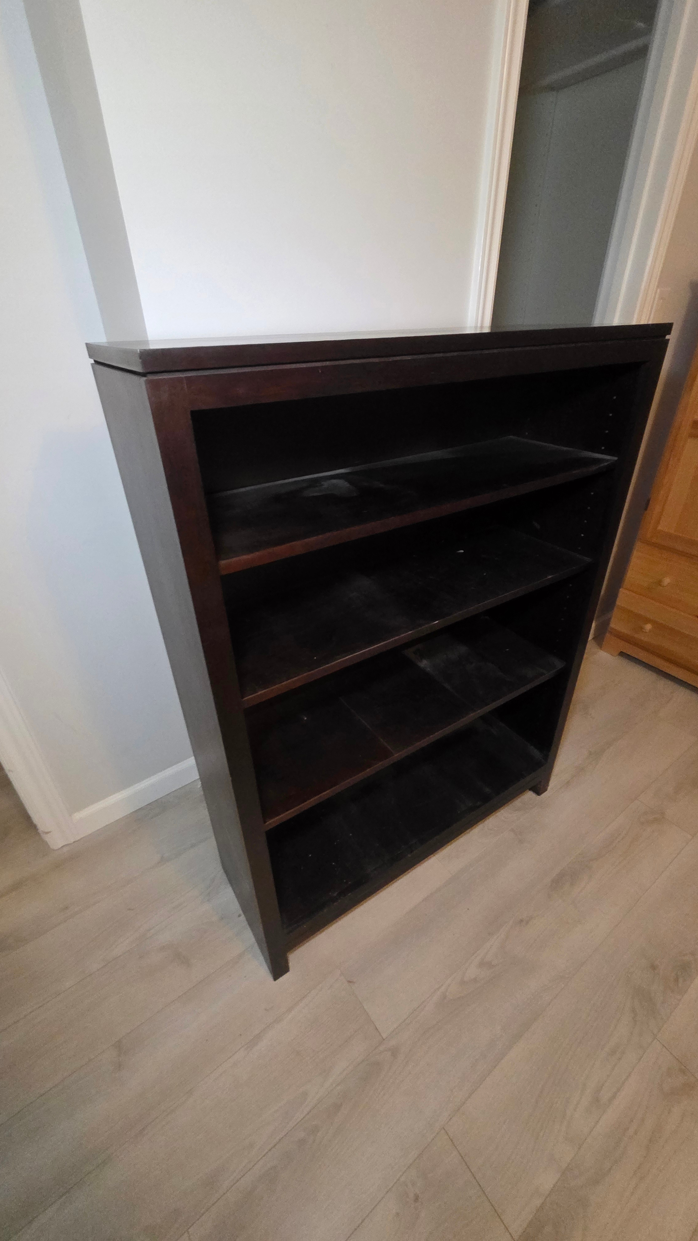 🪵 Solid Wood Espresso Bookshelf 🪵 - photo 3