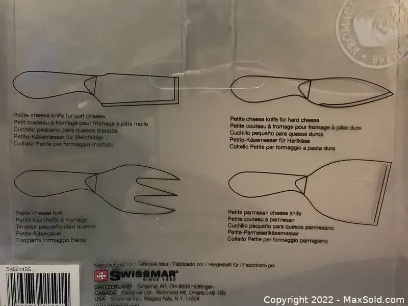 New Swissmar Stainless Cheese Knife 3 or 4 Cutter Set 20 - photo 2