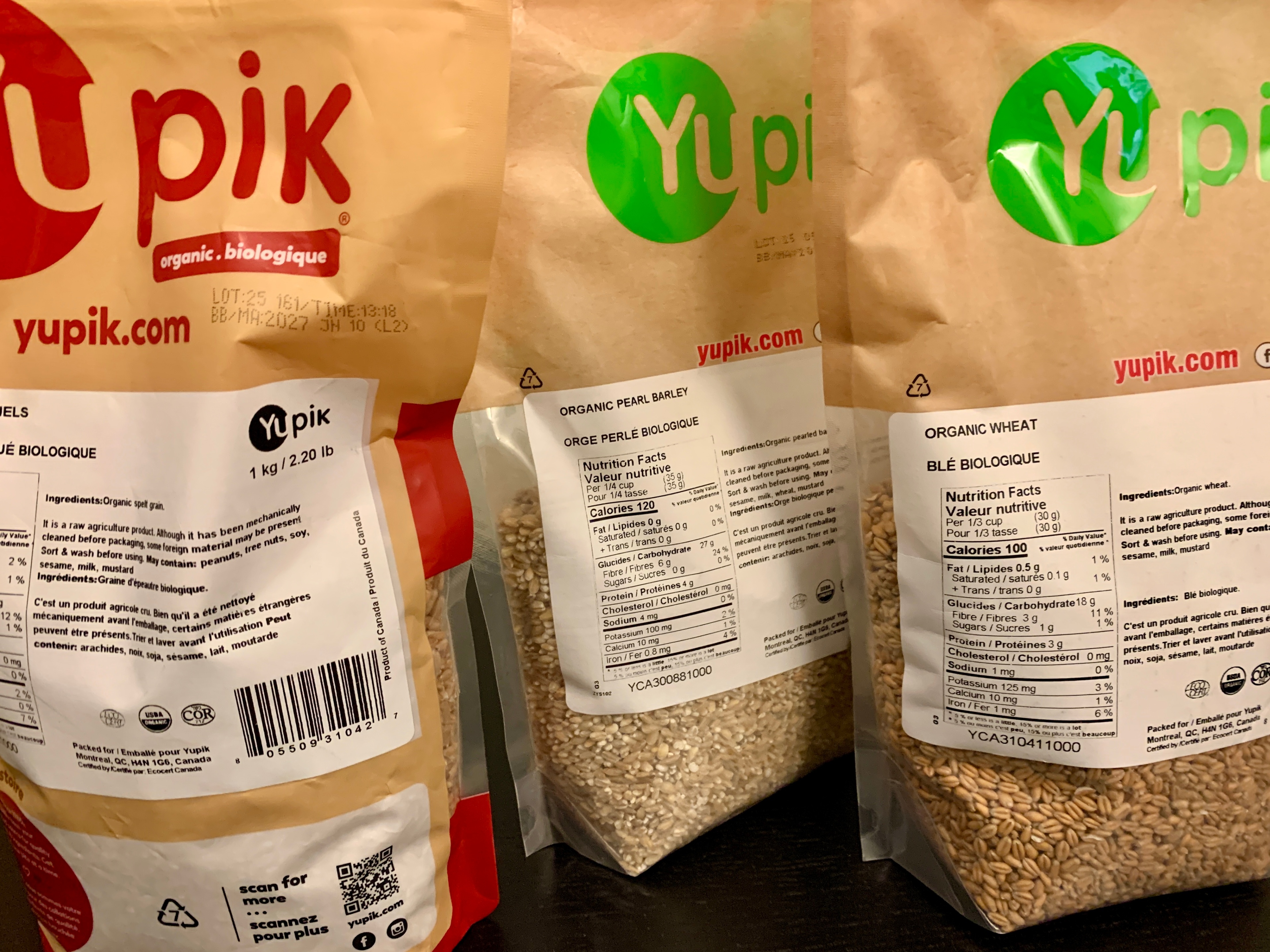 Yupik Organic Wheat, Organic Pearl Barley, Organic Spelt Kernels - photo 2