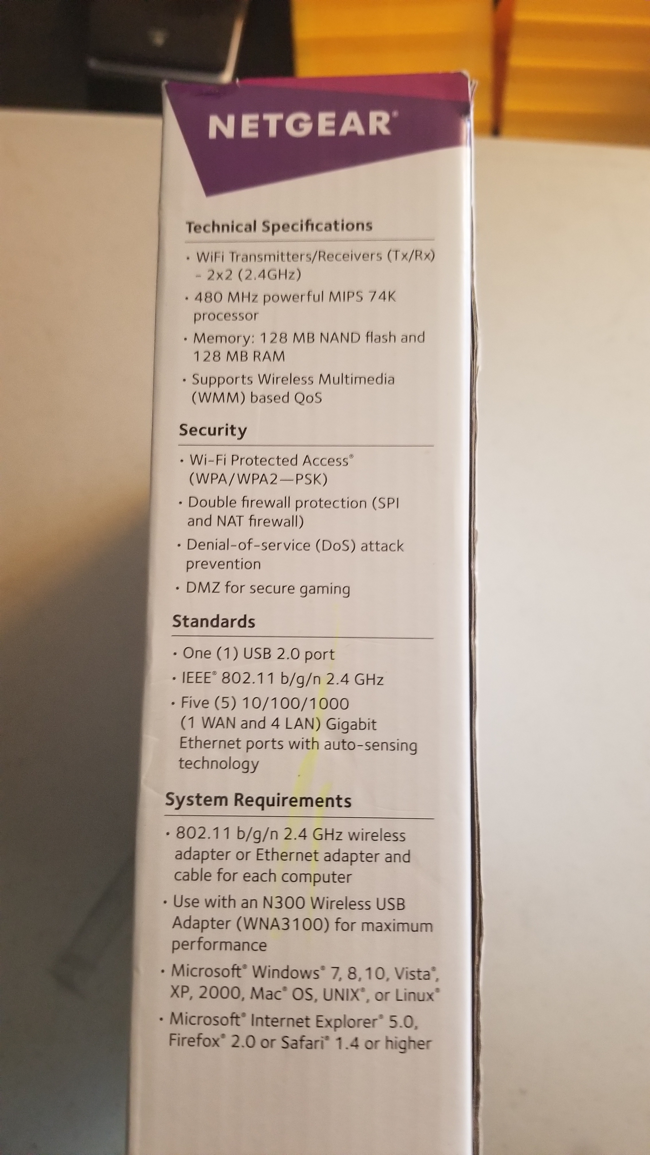 NETGEAR N300 WiFi Gigabit Router (WNR3500L) - photo 2