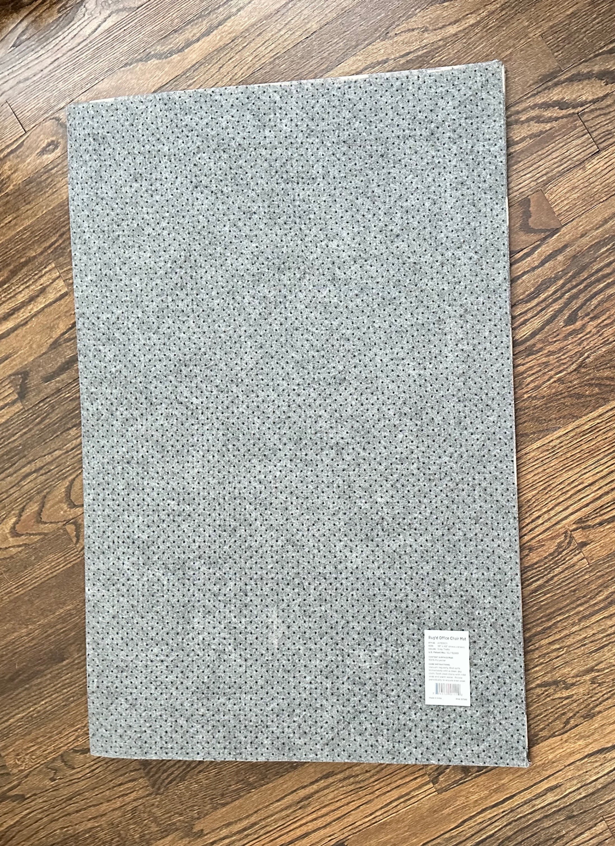 Rug'd Office Chair Mat Gray Trellis 36" x 48" - photo 3