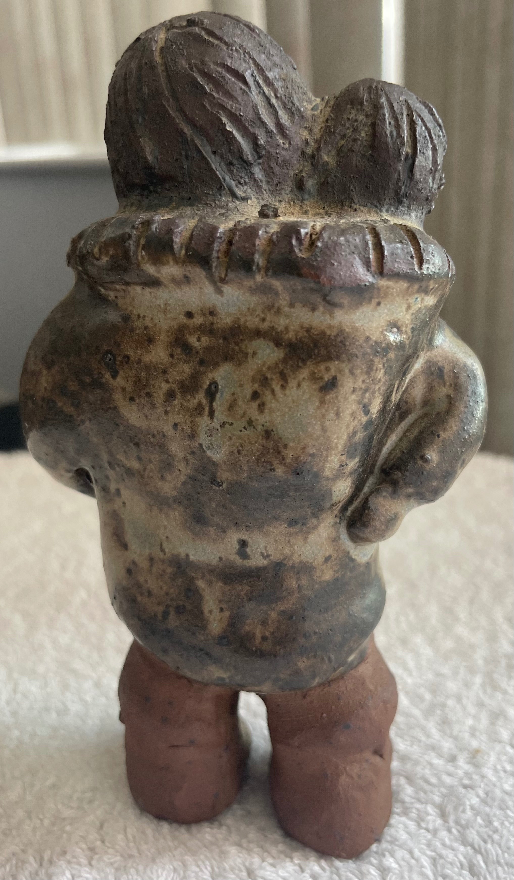 Vintage De Pelteau Inuit Mother & Child Sculpture - photo 4