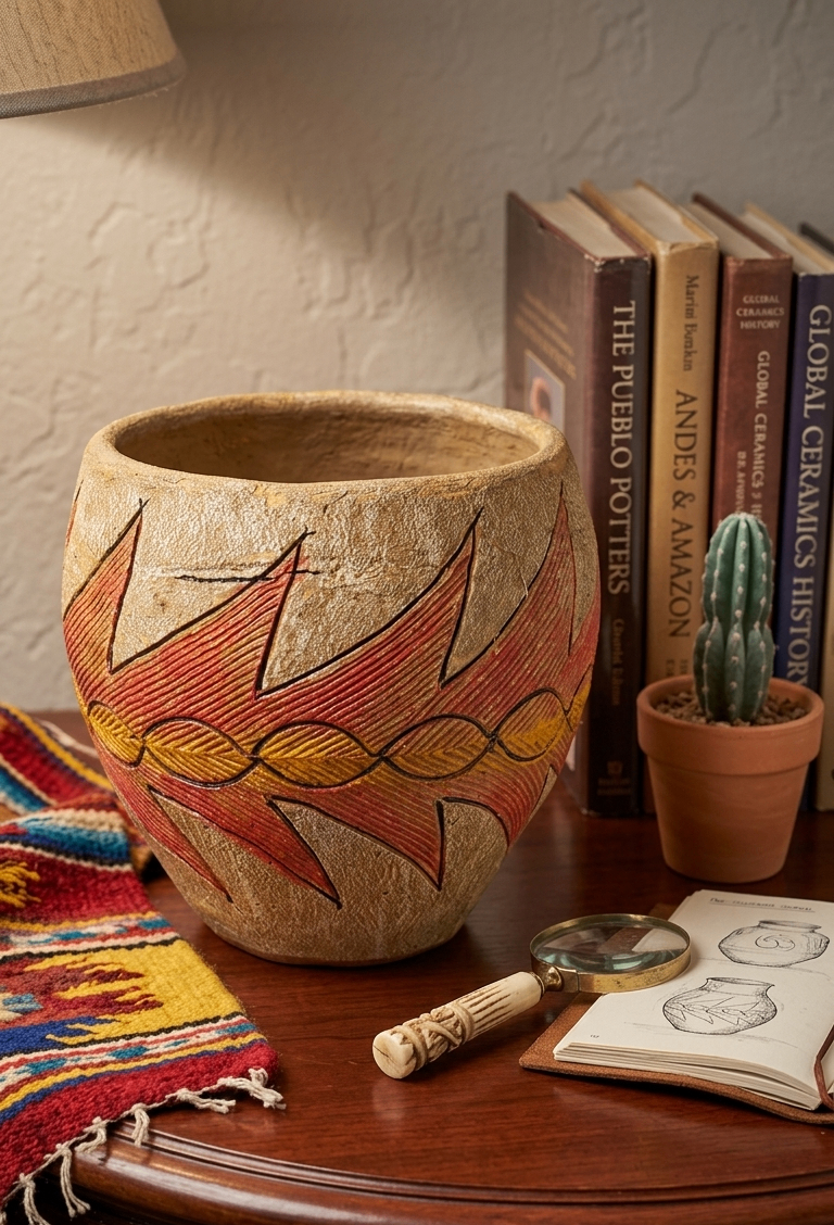 Decorative  Pot with Southwest Design - photo 2