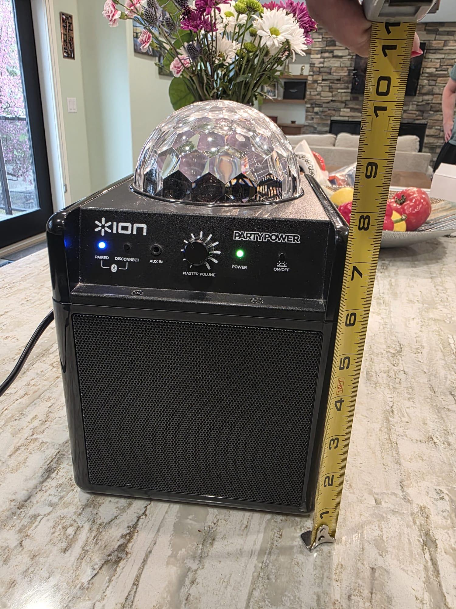 ION Party Power Bluetooth Speaker w/Disco Ball Light — Working - photo 3