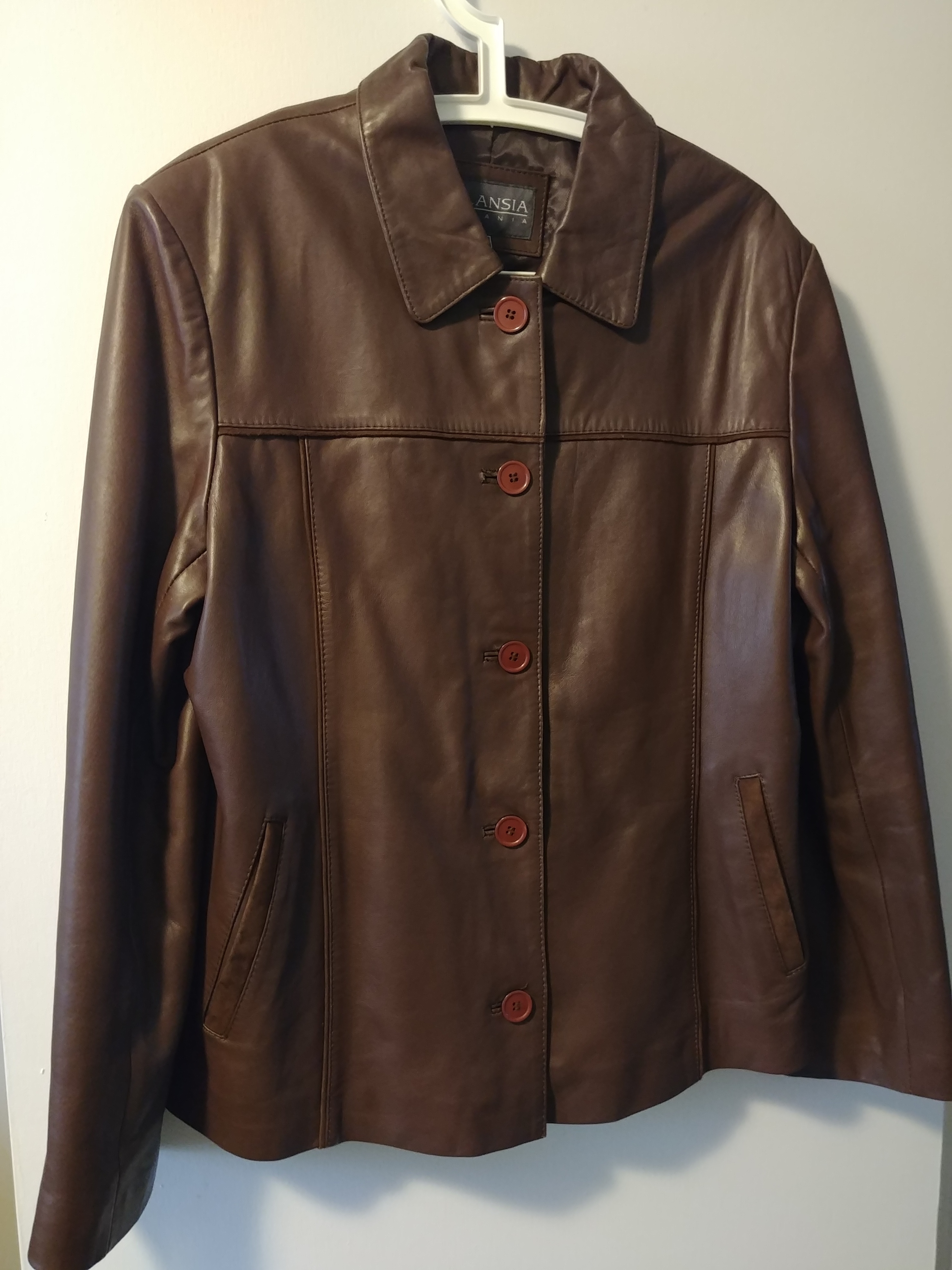 Belansia Espania Soft Leather Jacket, Size 16,