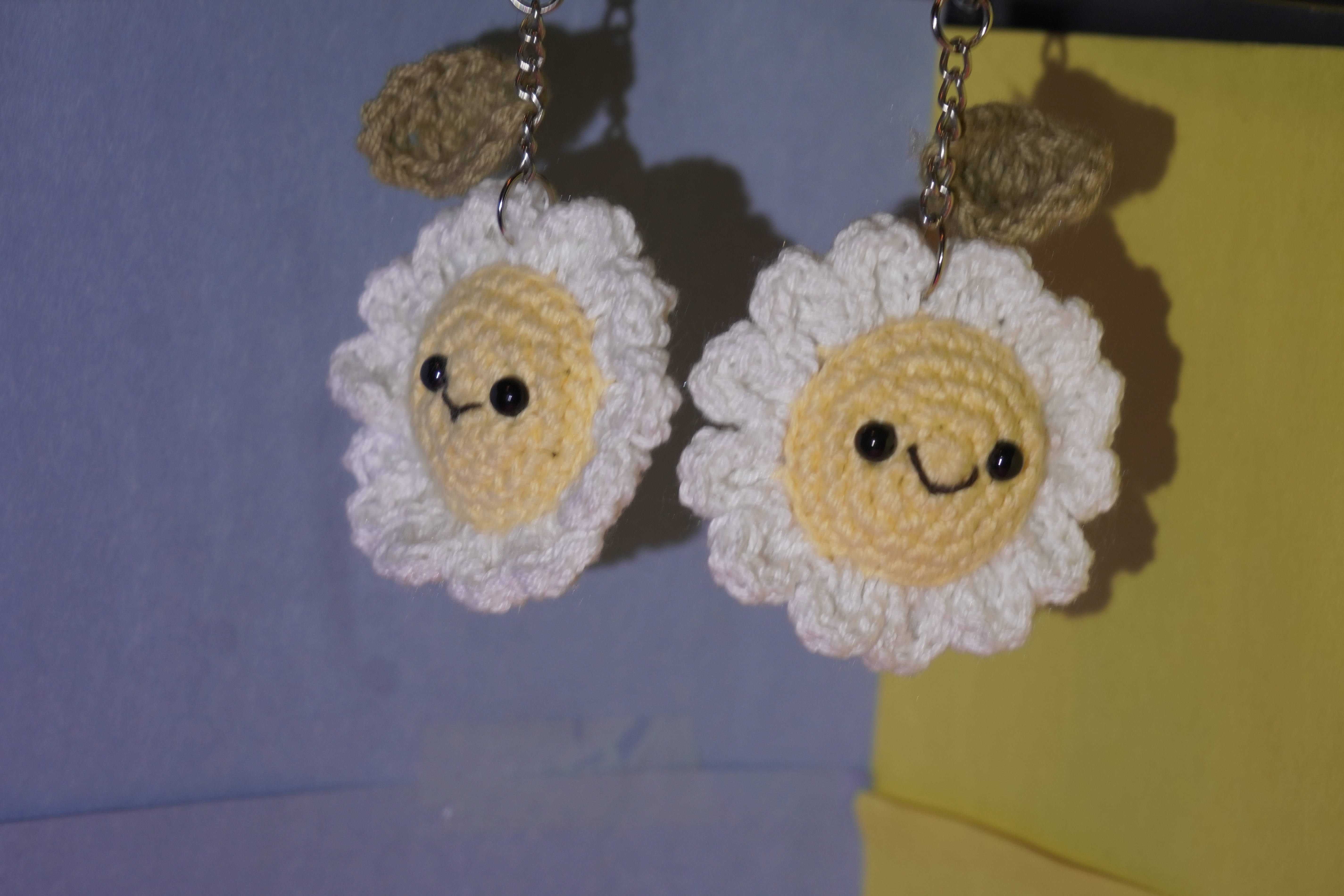 🌼 Handmade Crochet Flower Keychains 🌼