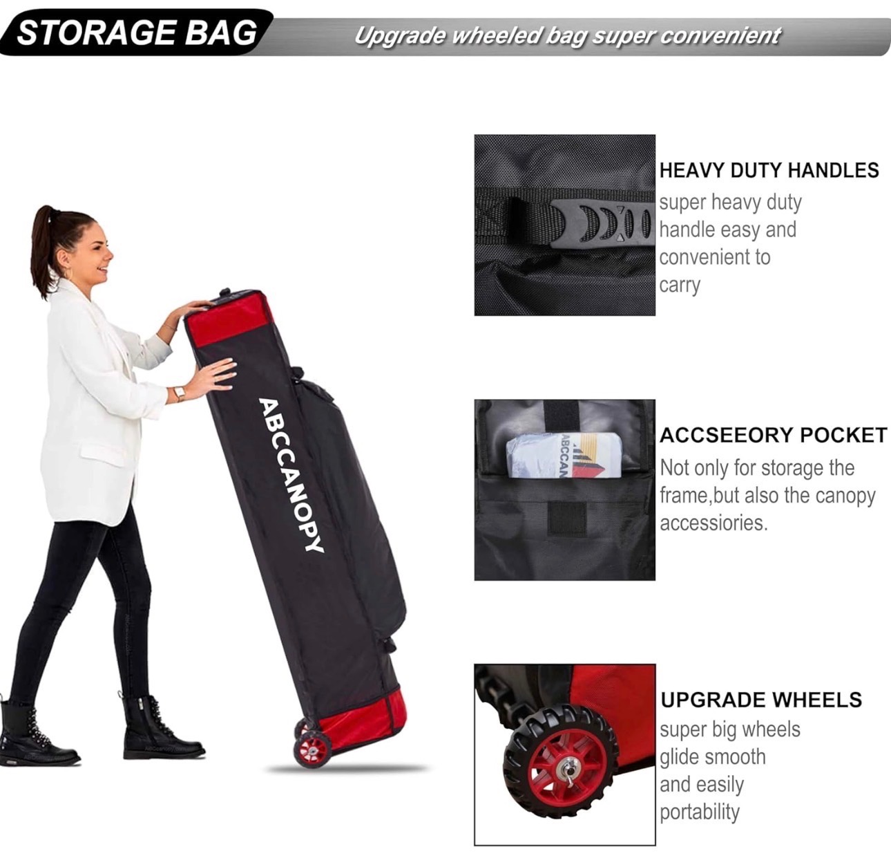 NEW: Pop Up Canopy Tent with Sidewalls 10x10 Commercial ABCCANOP - photo 3