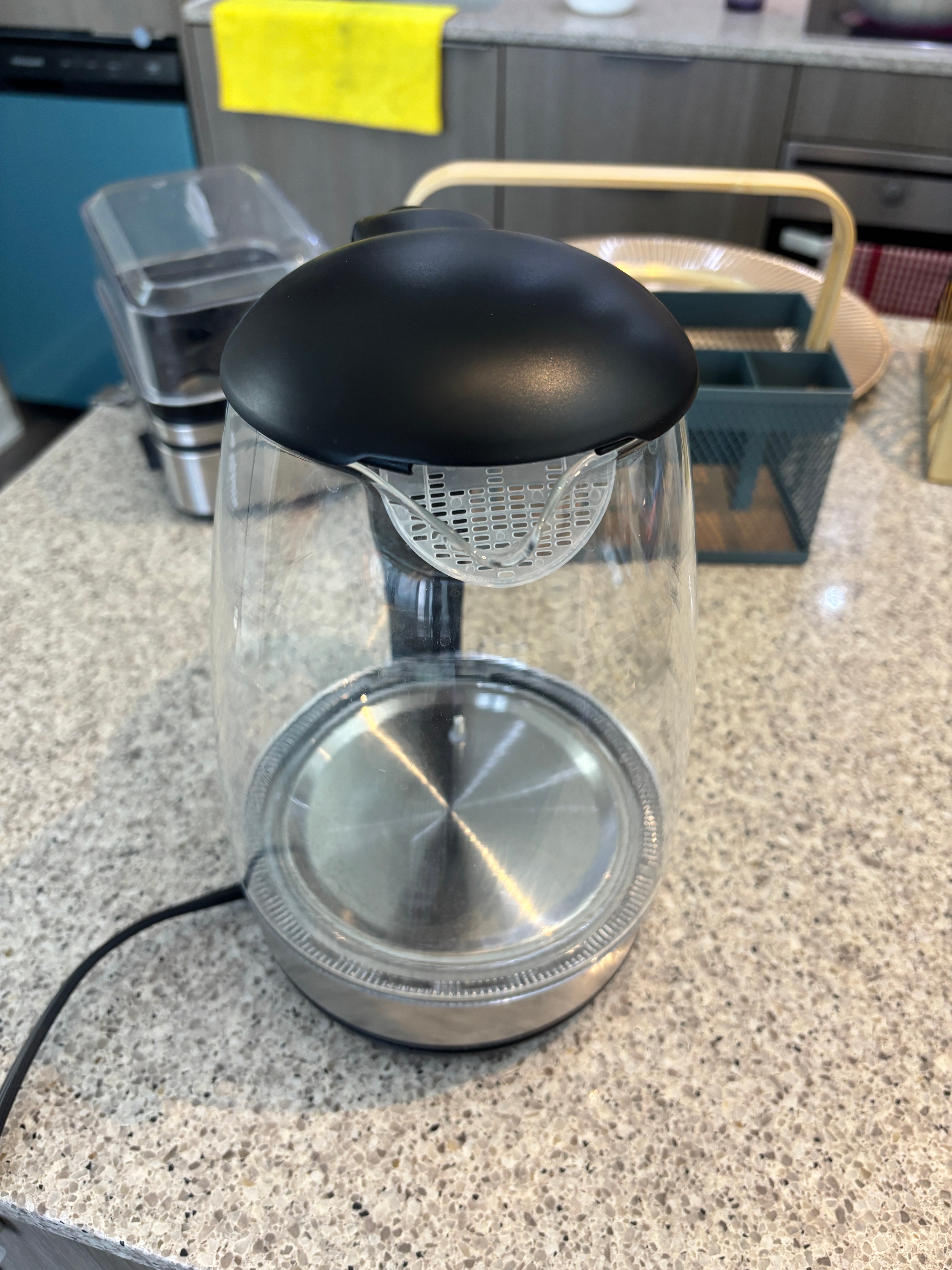 Digital Glass Electric Kettle with LED Temp Control - Like New! - photo 3