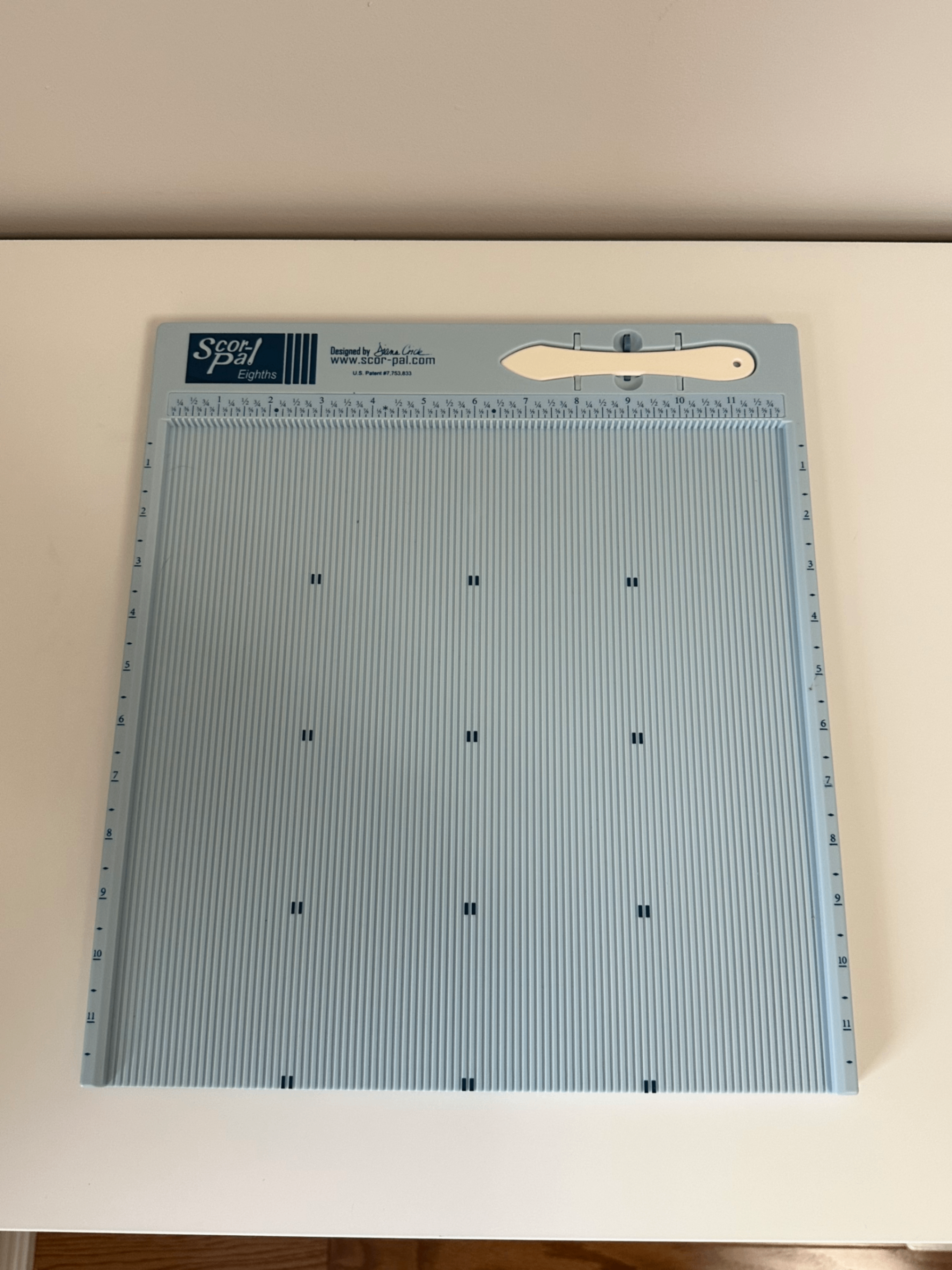 Scor-Pal Eighths Measuring and Scoring Board, 12x12inch