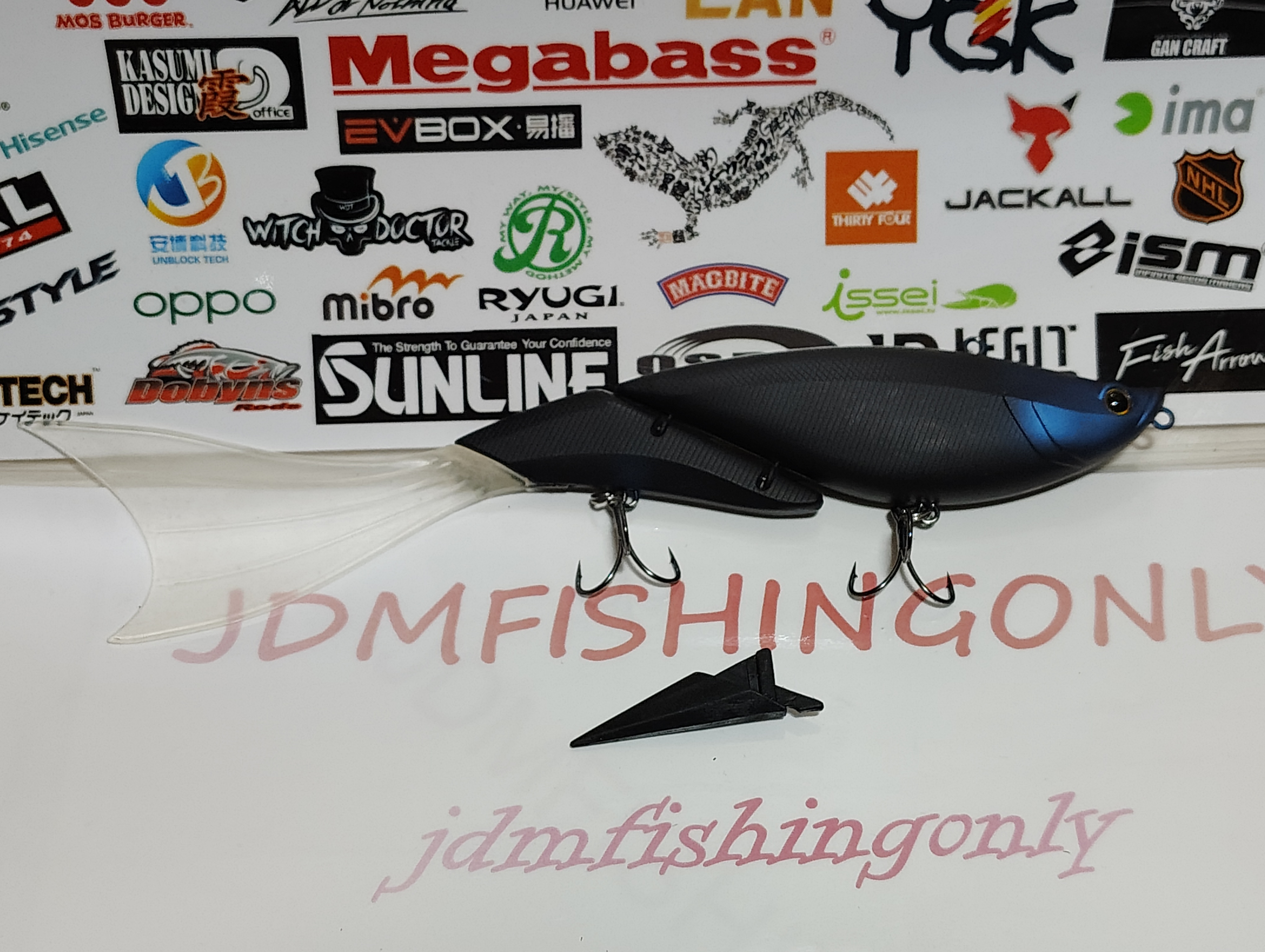 NEW JDM Prototype Da Vinci 190 Slant Joint Swimbait PHANTOM - photo 2