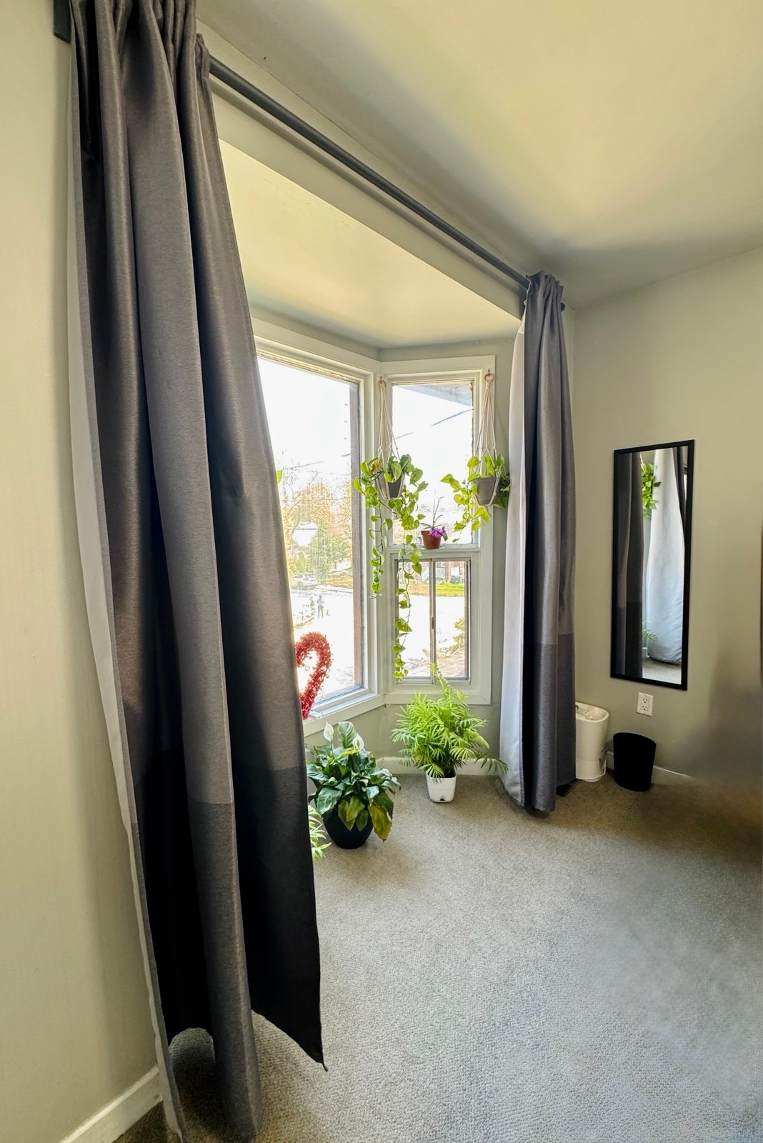 Two-tone grey blackout curtain & Two-tone blue blackout curtains - photo 5