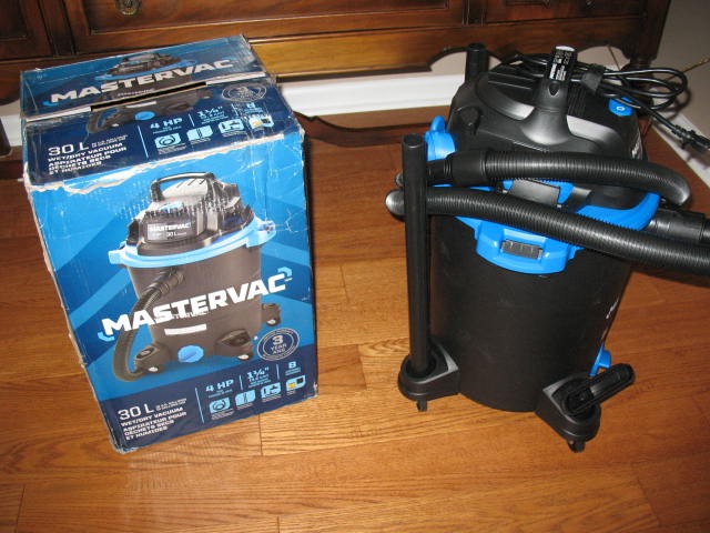 Mastervac 30 Litre, 4 HP Wet/Dry Shop Vac, BRAND NEW