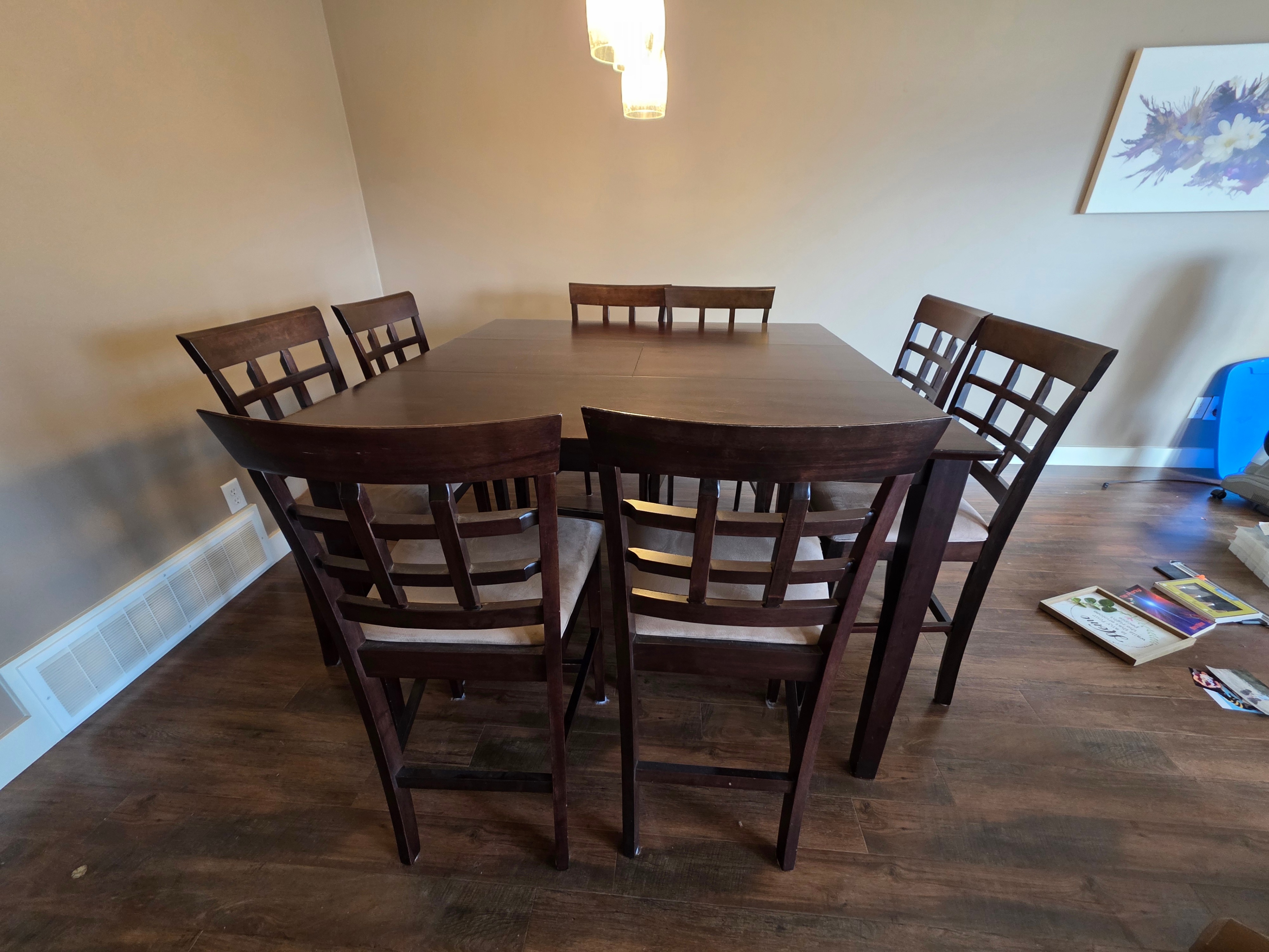 ✨ Espresso Brown Counter + 8 bar Dining Chairs / Bar Stools ✨ - photo 2