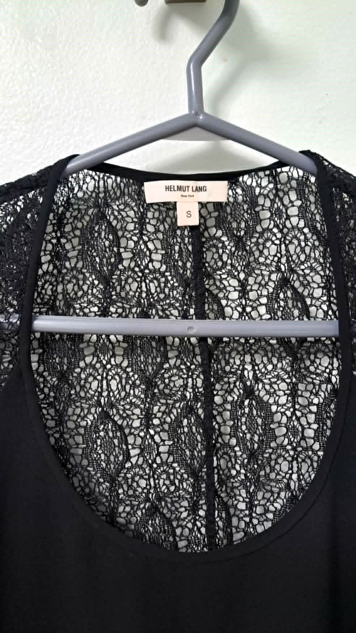 Helmut Lang Puckered Lace Back Blouse A01HW504 Like New - photo 3