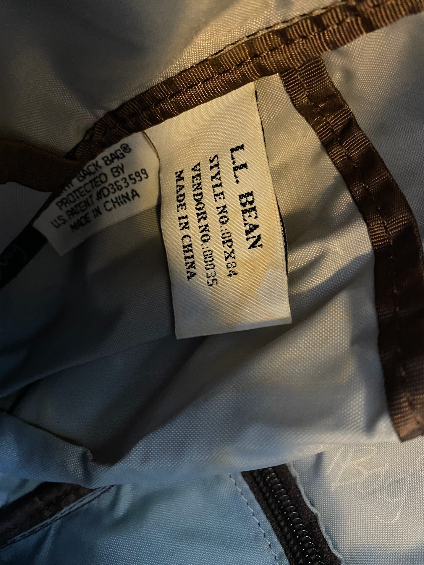 Vintage LL Bean Leather Crossbody Messenger Sling Bag Backpack - photo 3