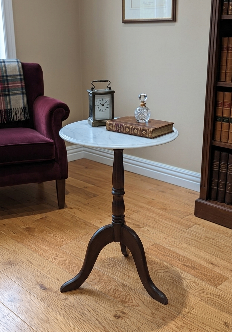 Marble Top Accent Table