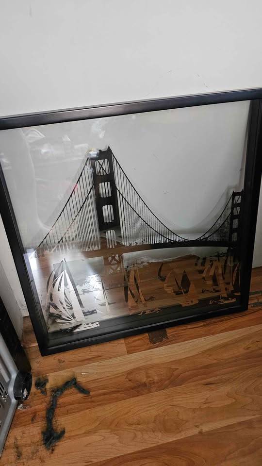 Framed Golden Gate Bridge Art