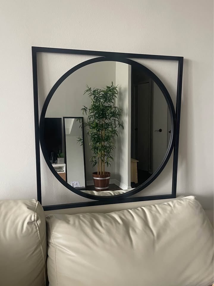 Stunning BOUCLAIR Geometric Mirror – 30x30