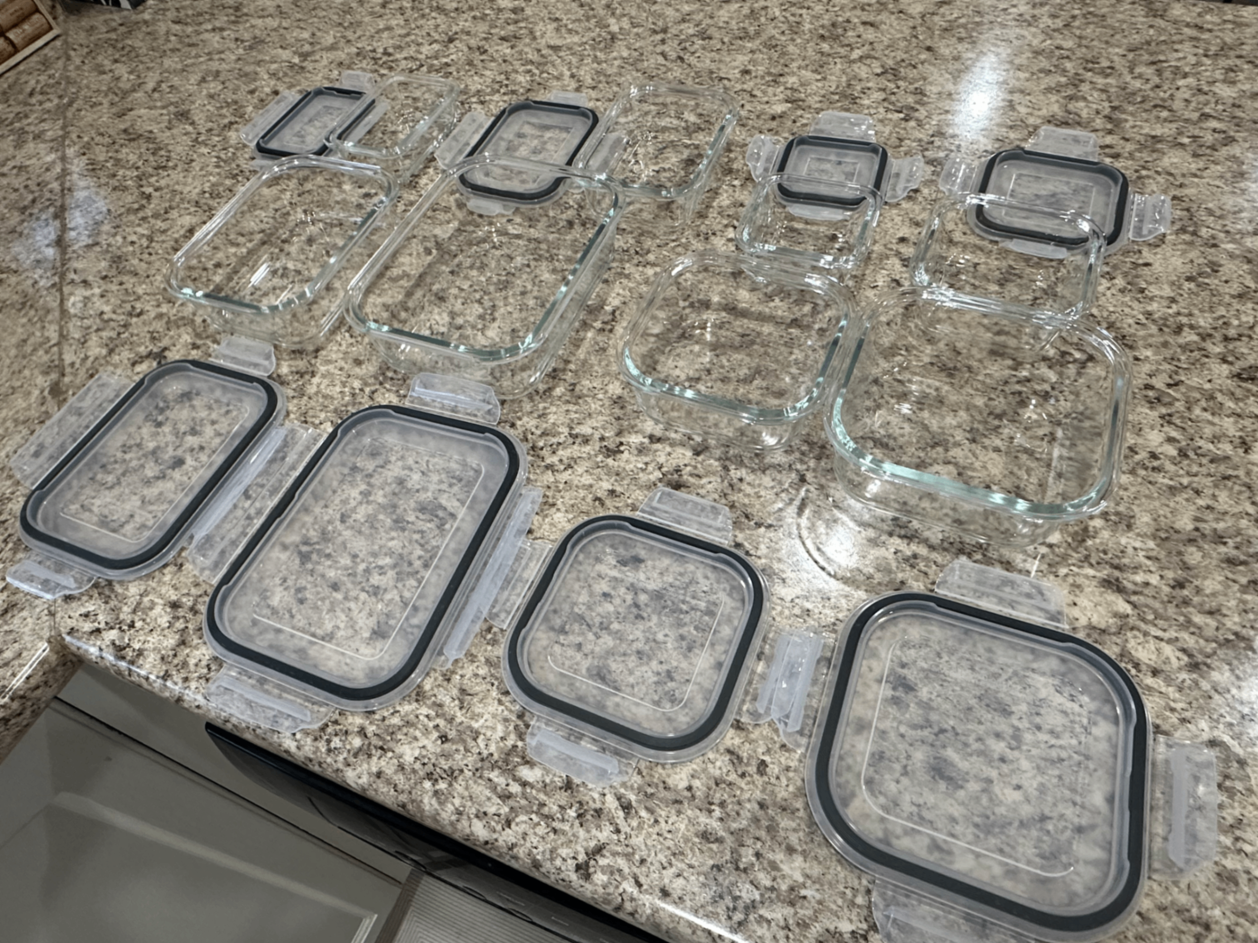 8 Pack Glass Container Food Storage - photo 4