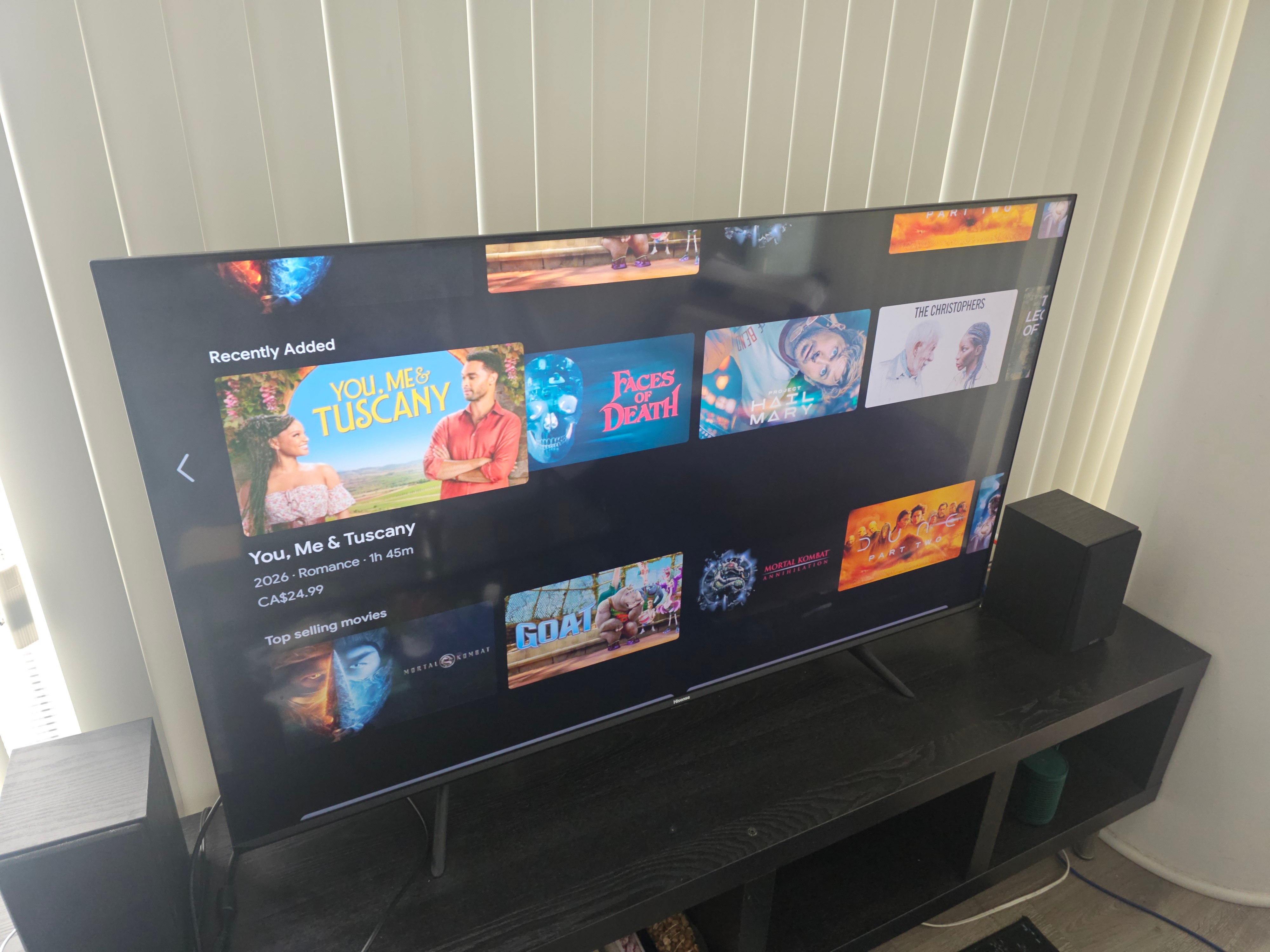 Hisense 55" TV for sale in perfect condition