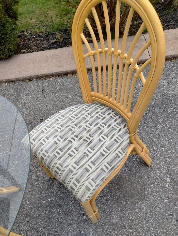 80's Retro 3-Piece Boca Rattan Wicker Set - photo 4
