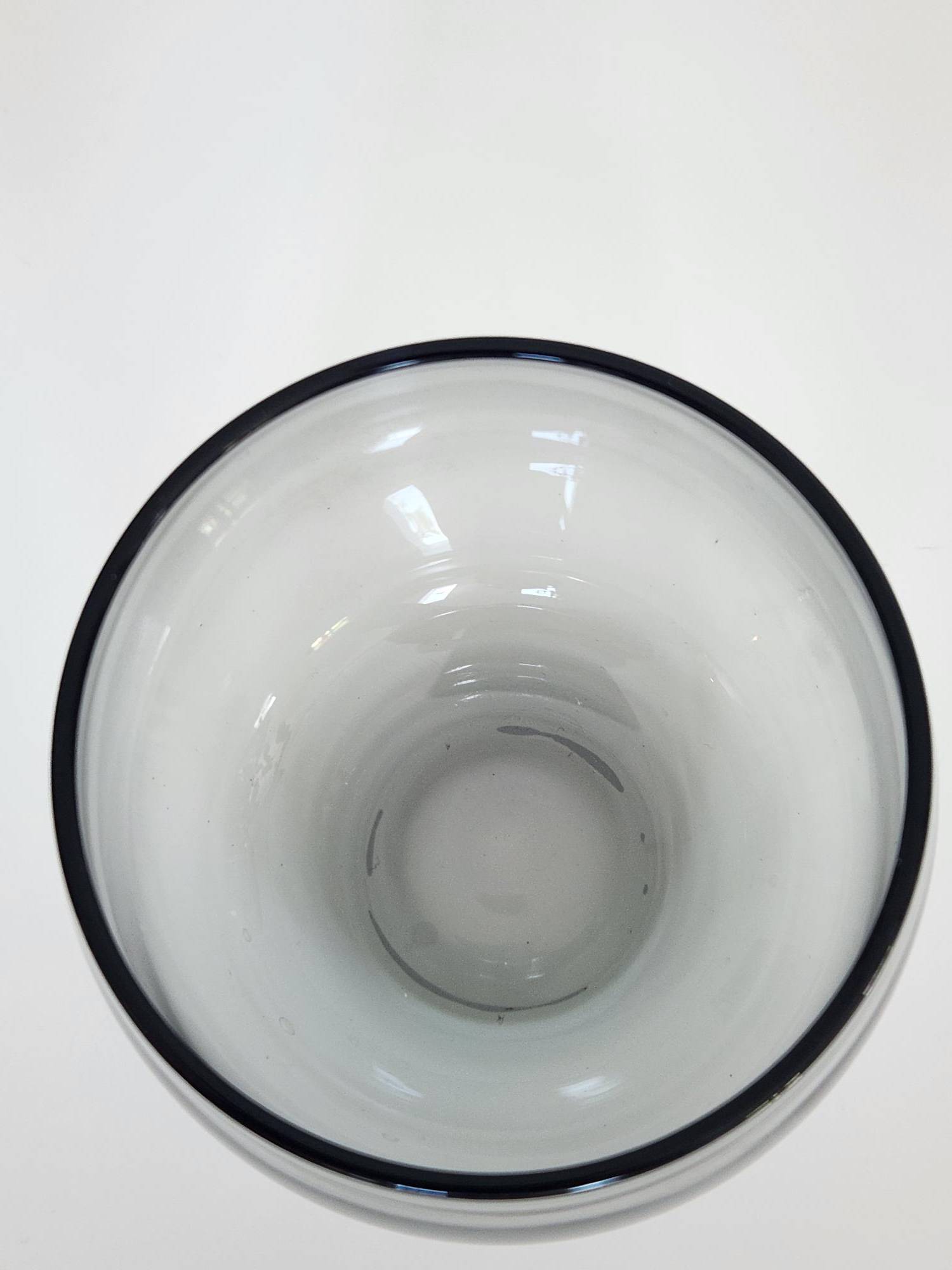 Smoked Glass Roly Poly Lowball Tumblers - MCM Barware (6 set) - photo 3