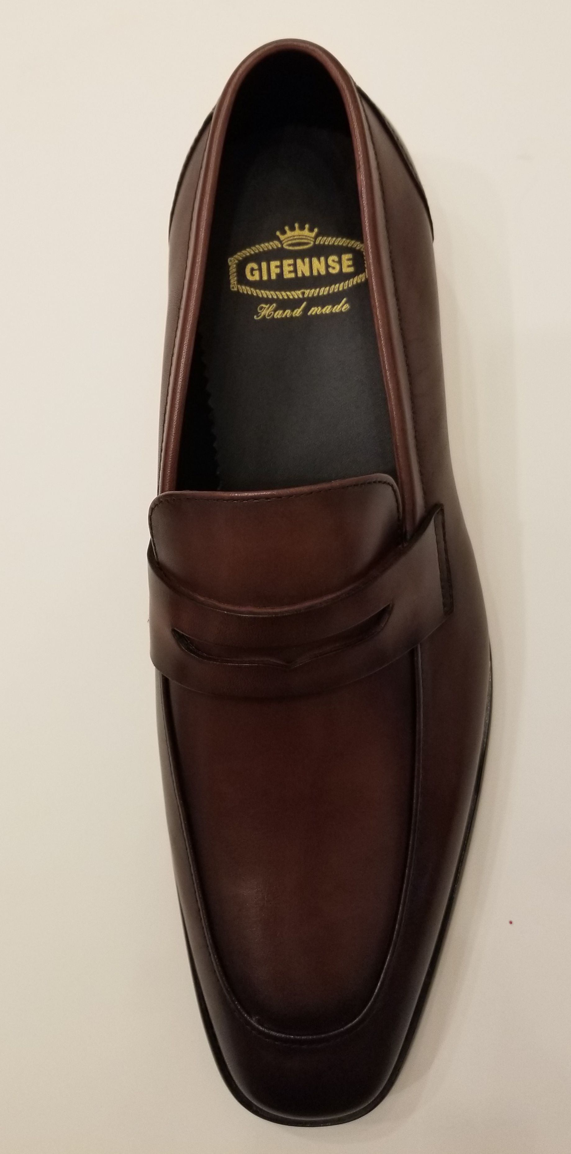 Brand New handmade men's leather slip on loafers - Size 10.5 - photo 4