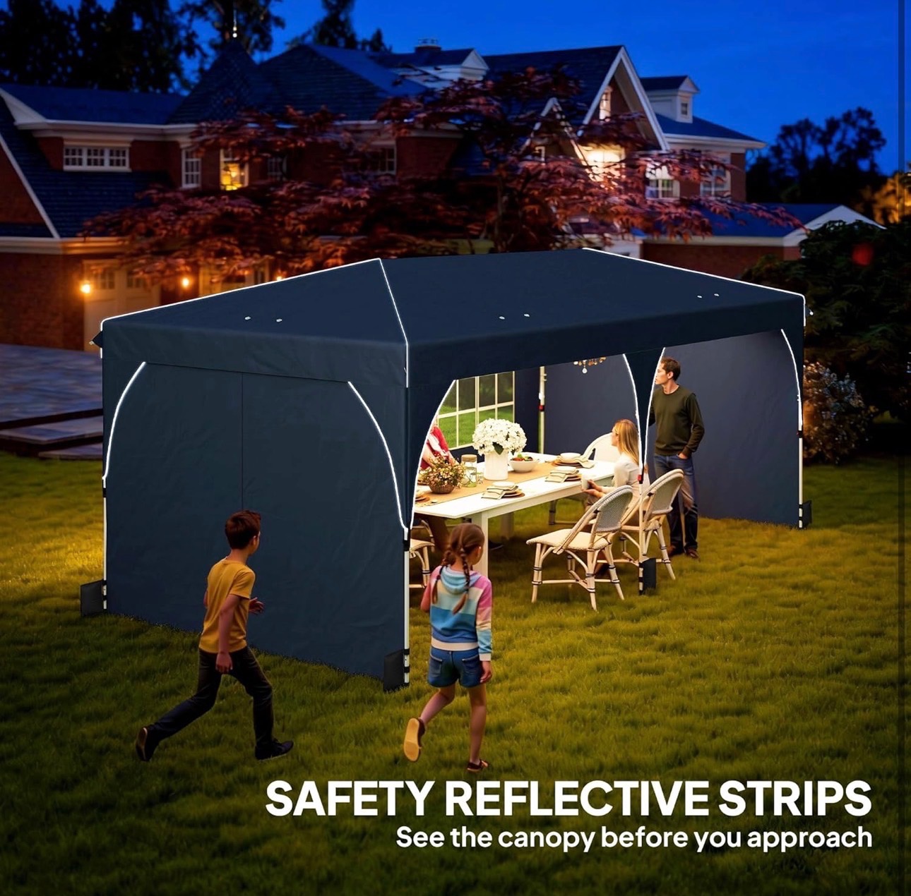 READ: 10x20ft Canopy Tent UPF 50+ Central Lock Instant Outdoor - photo 4