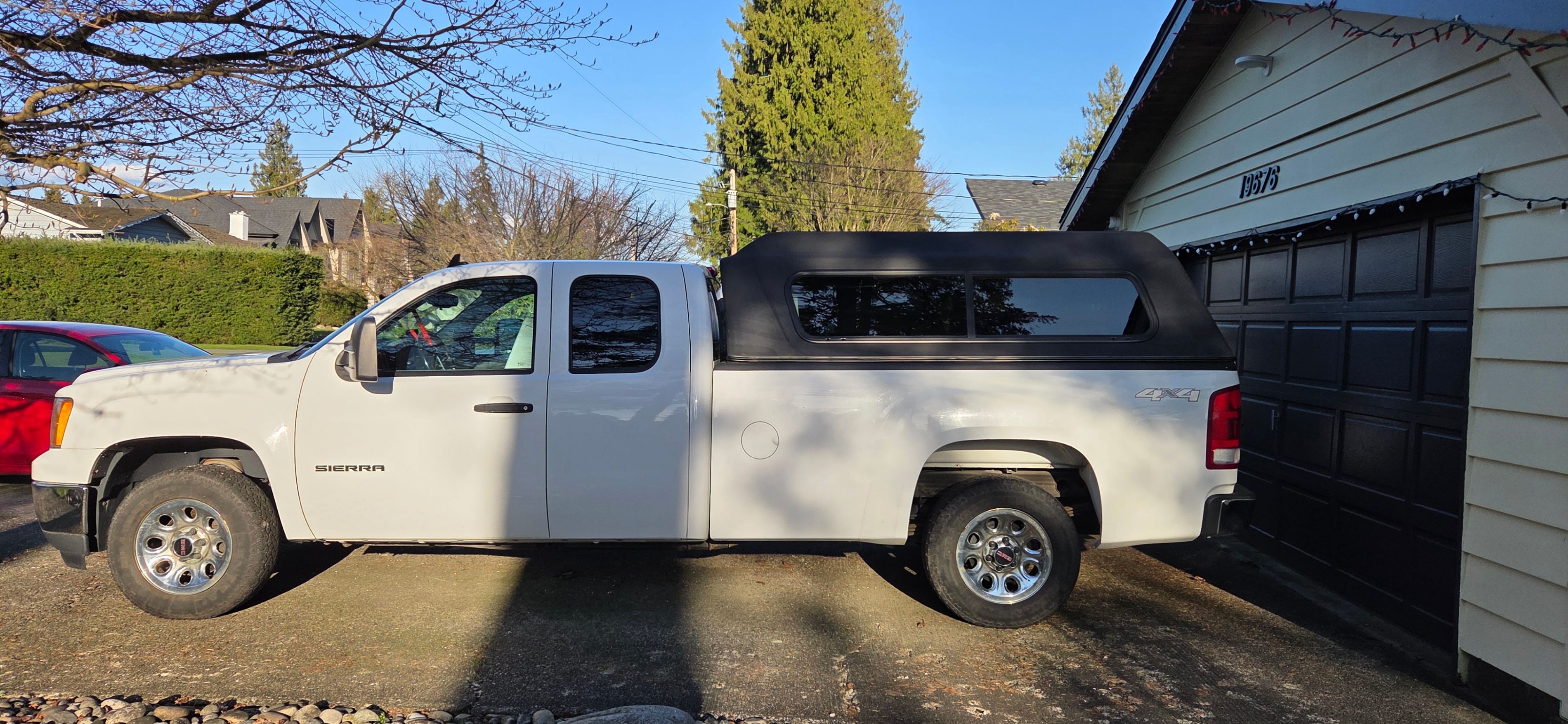 LOW KM - White GMC Sierra Pickup Truck with Cap - photo 2