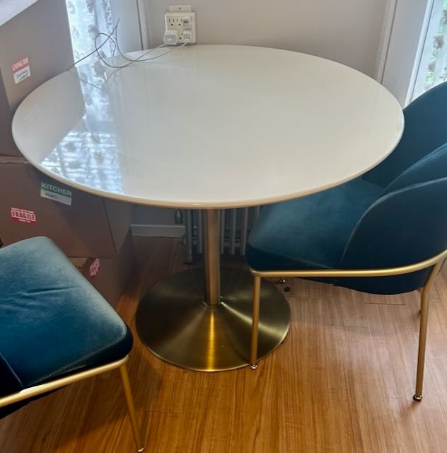 CB2 - Odyssey Brass Dining Table - photo 2