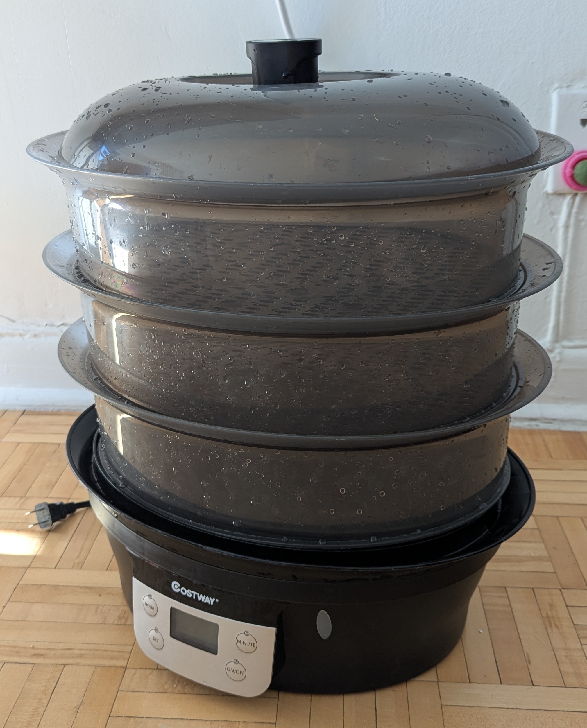 Huge\Big Electric Food Steamer Digital Cooker Costway 3 Tier 20