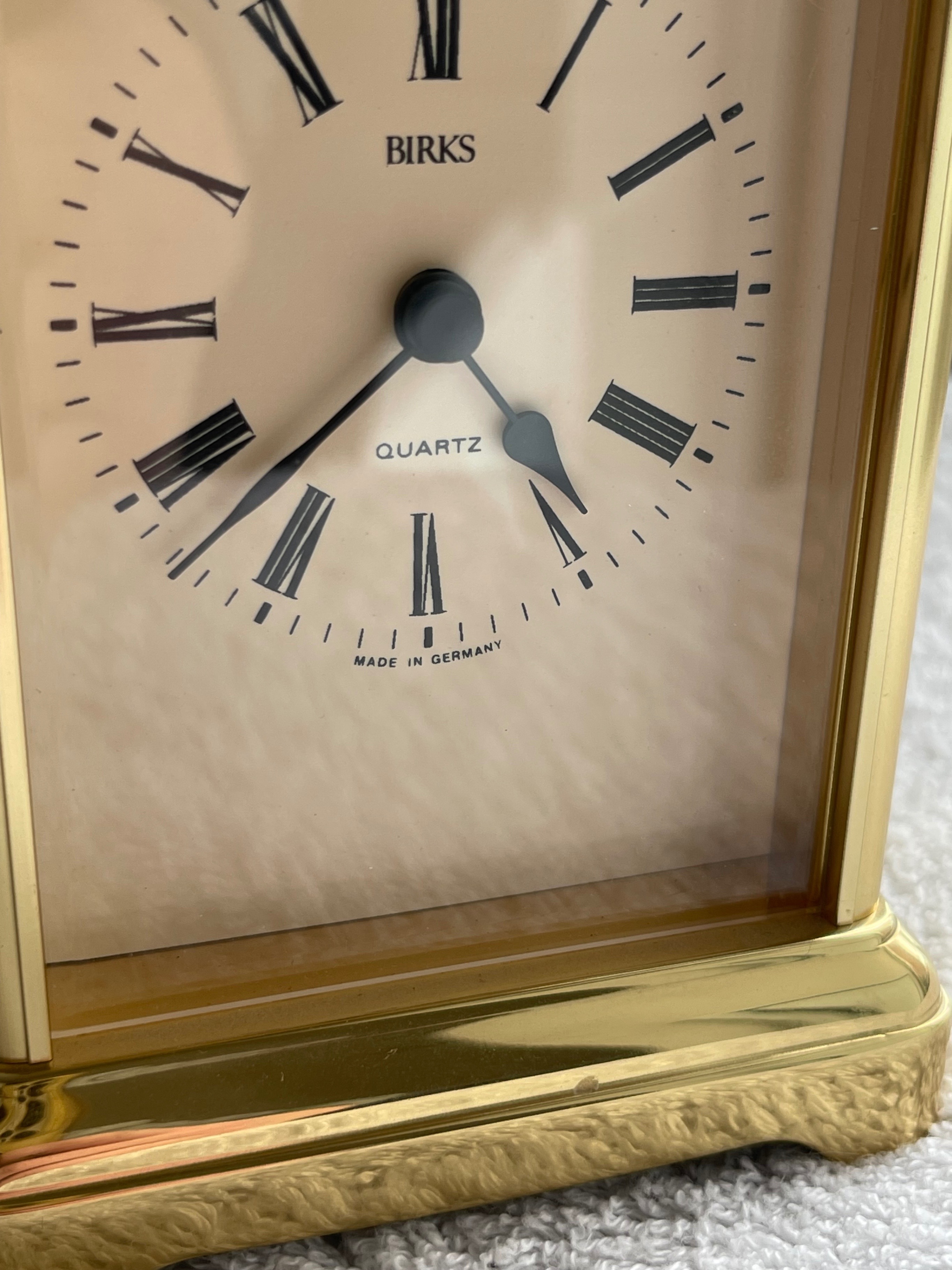 Working Birks Carriage Clock - Made in Germany (6.5"H) - photo 2