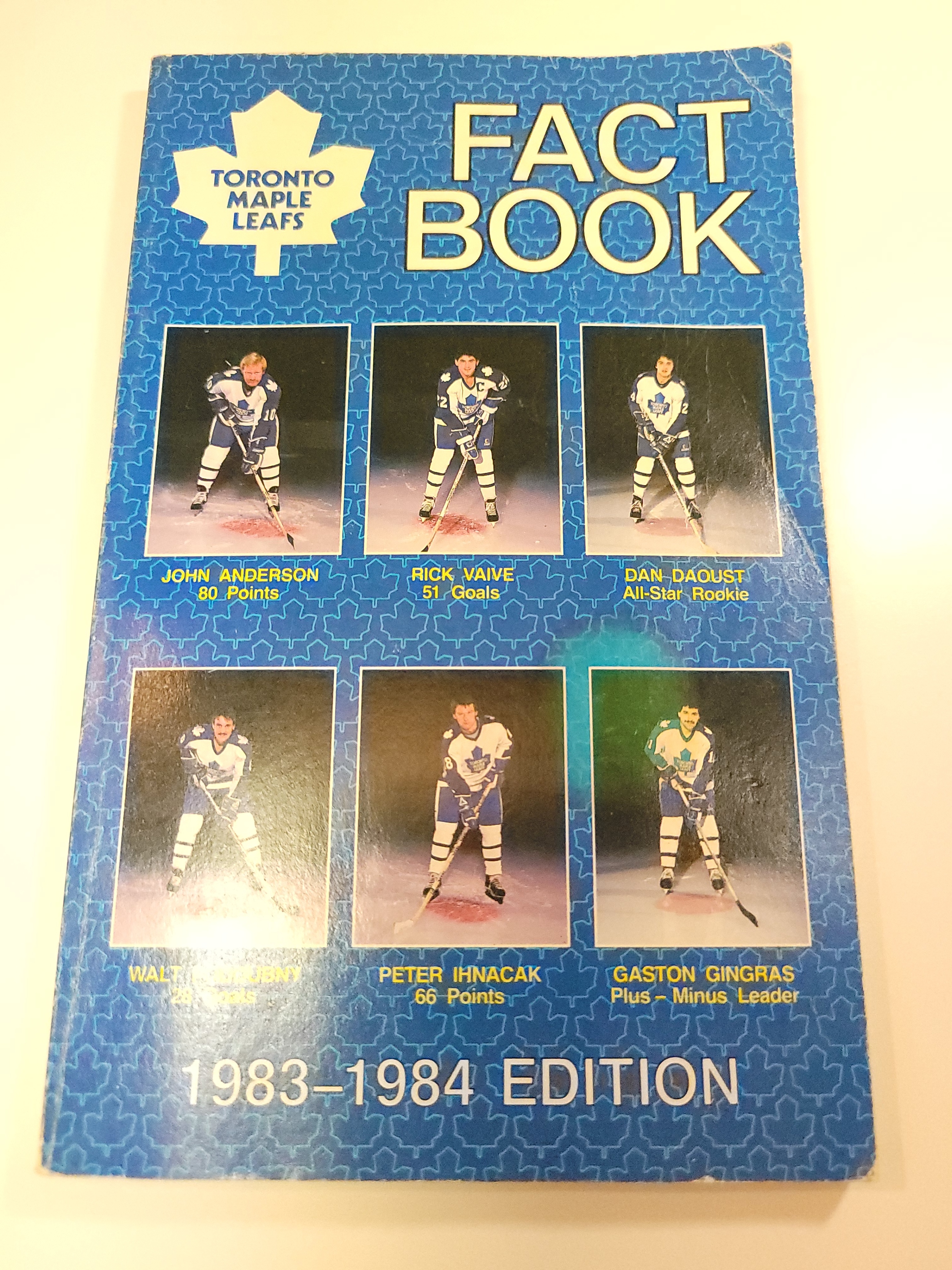 1983–1984 Toronto Maple Leafs Fact Book NHL Hockey Record Guide