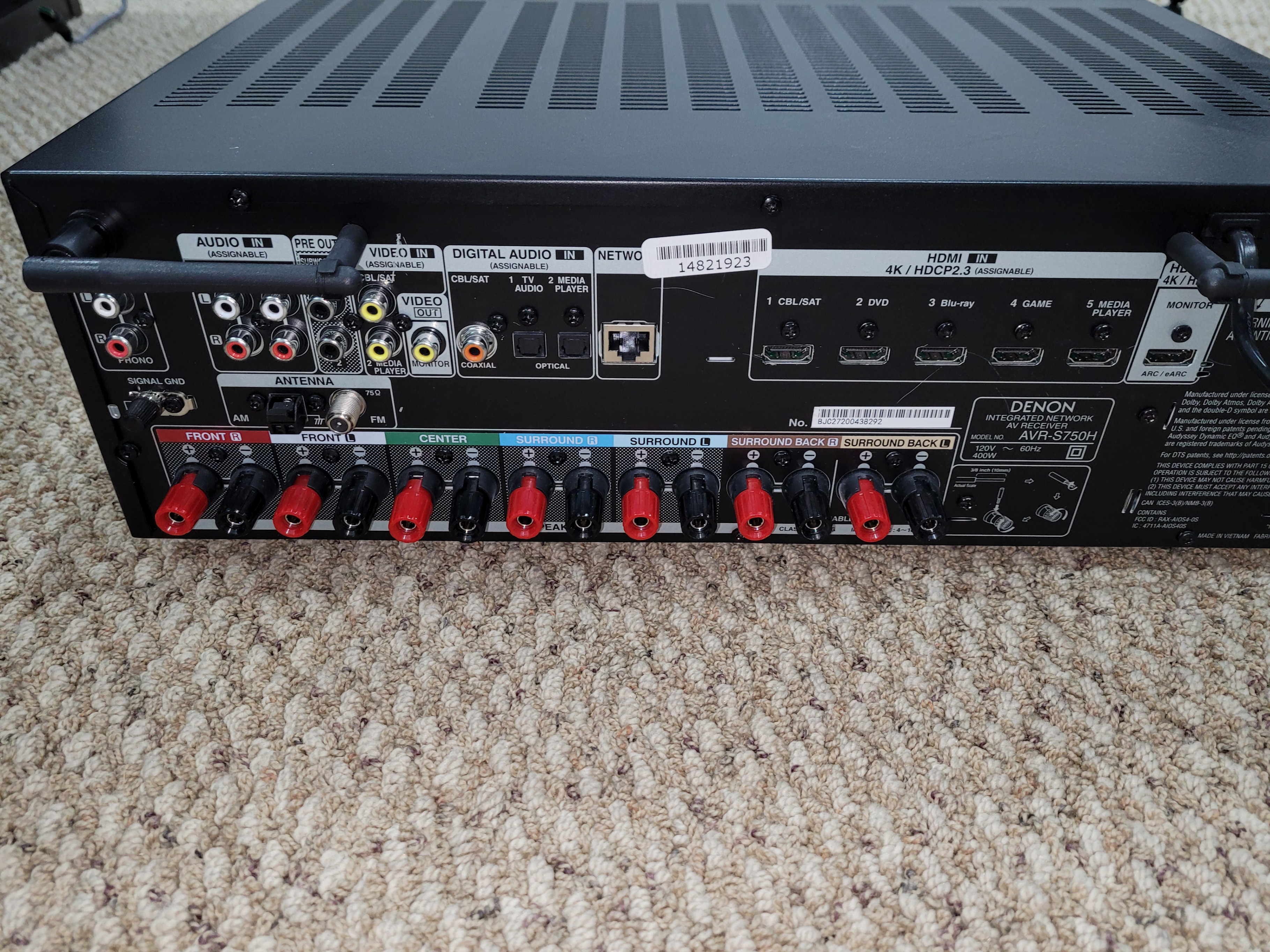 Denon AVR-S750H 7.2 Channel AV-Receiver - AS IS - photo 2