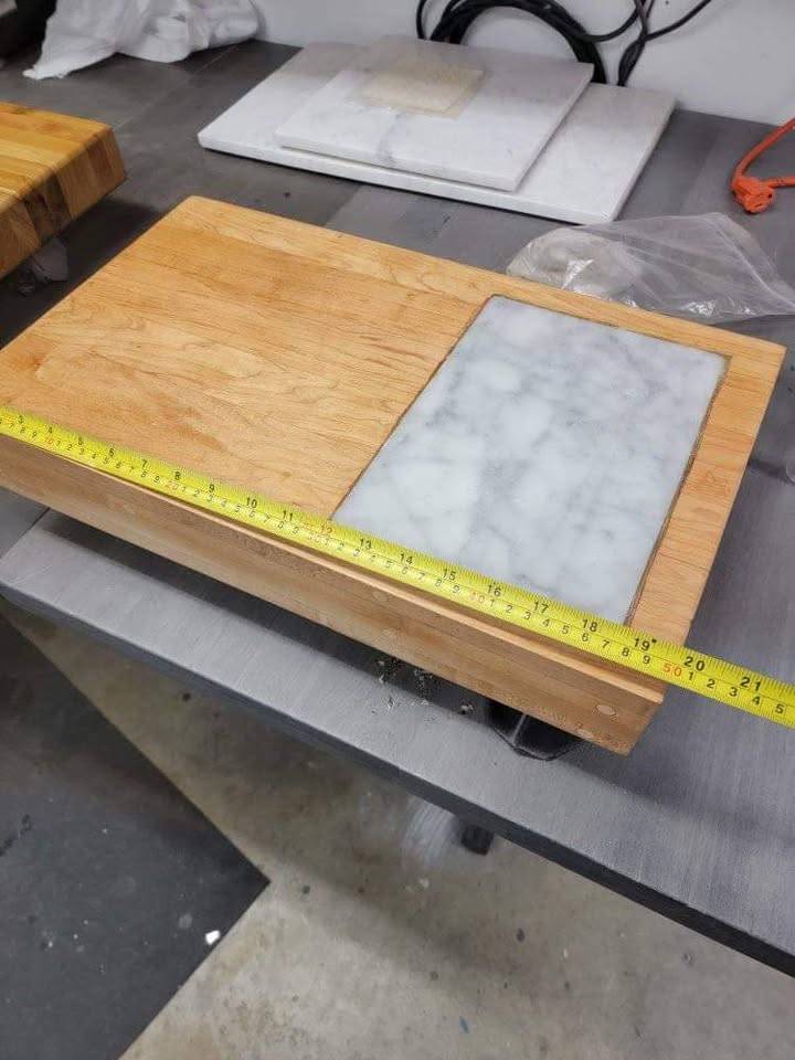 Wood and Marble Cutting Board - photo 2