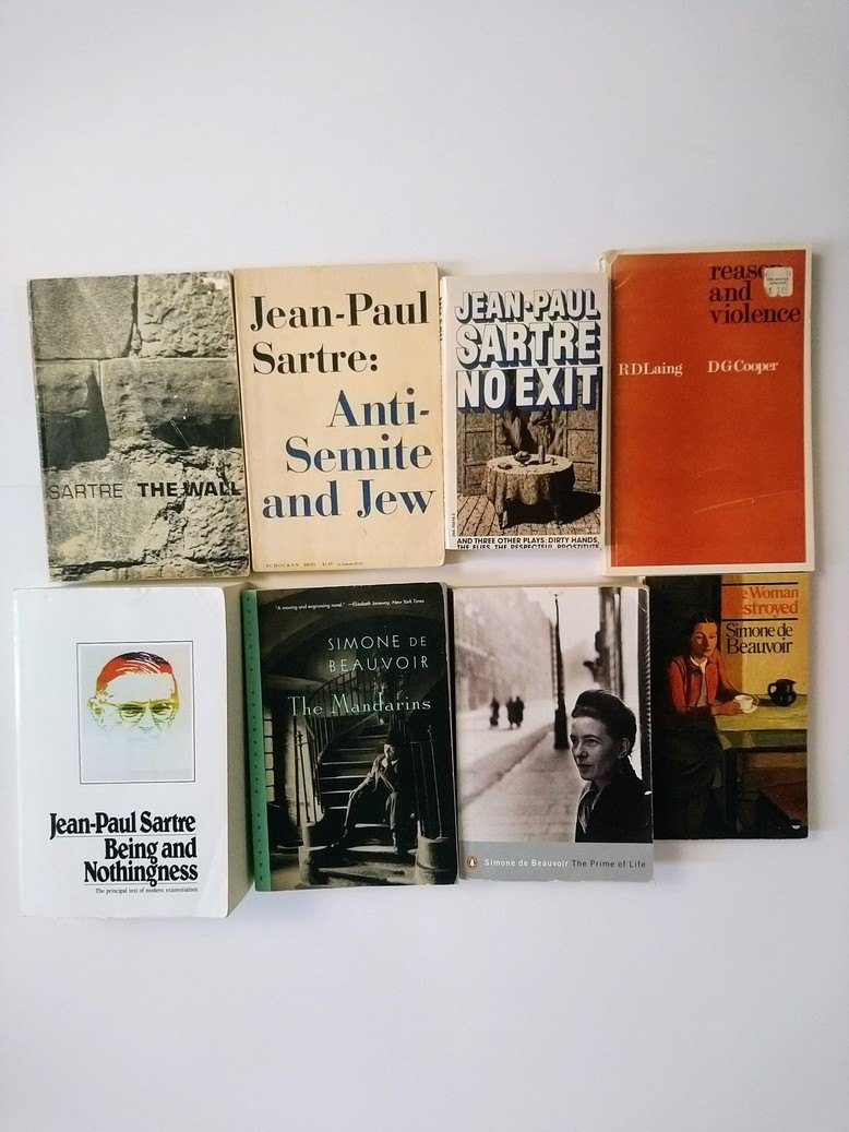 Jean-Paul Sartre & Simone de Beauvoir books!