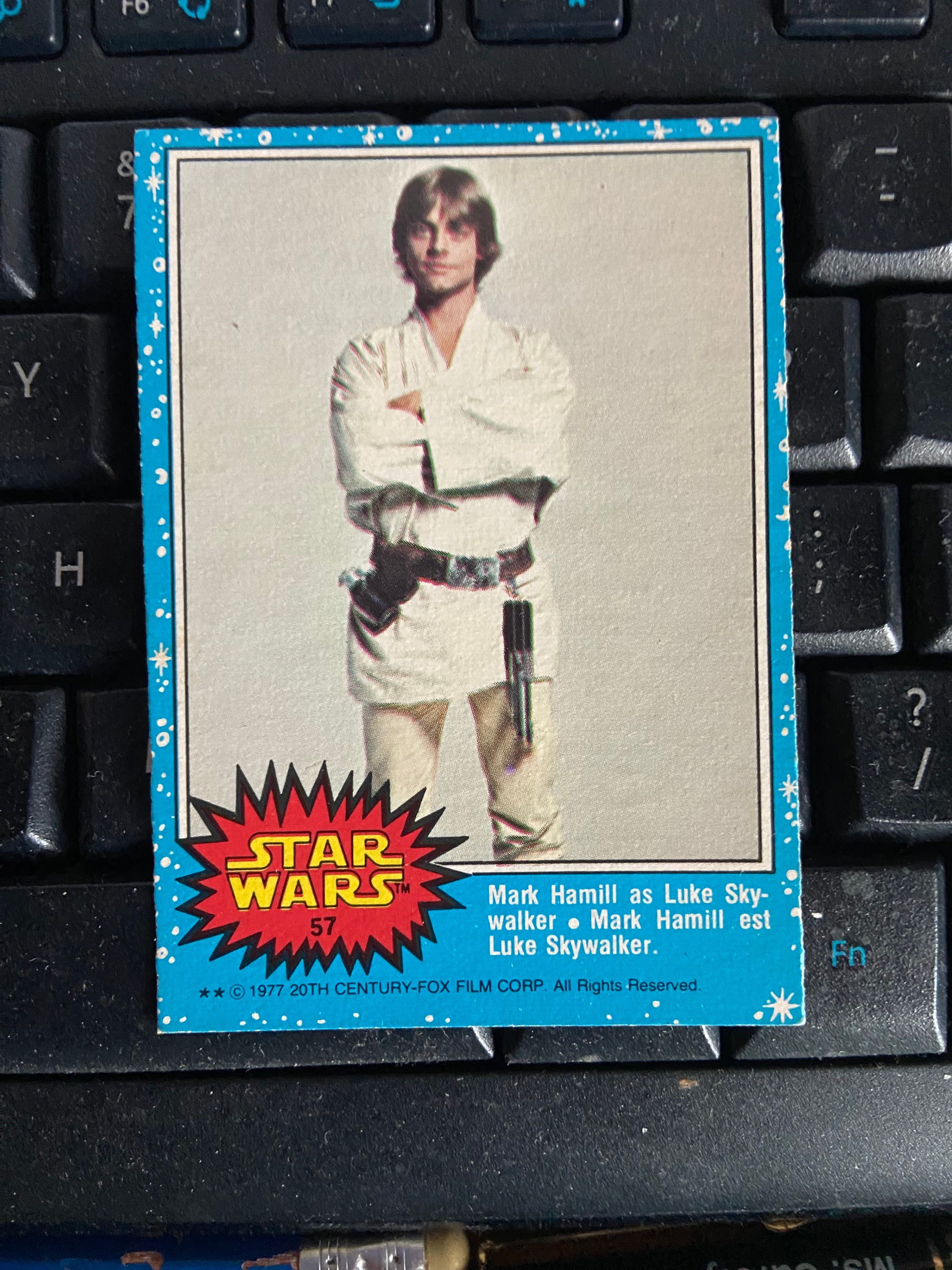 Mark Hamill as Luke Skywalker Topps #57