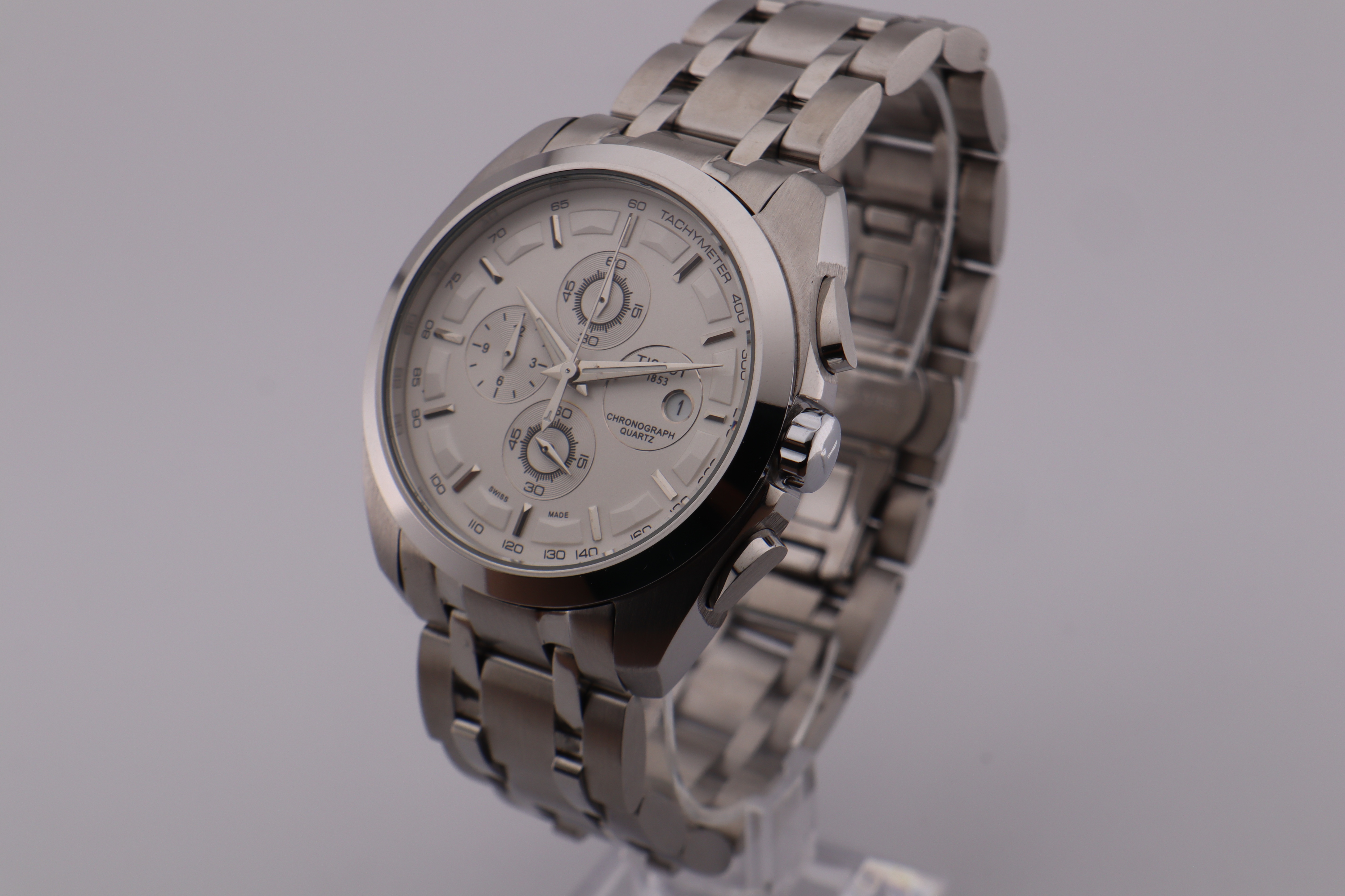 Tissot 1853 Couturier Tachymeter Chronograph Quartz Wrist Watch - photo 3