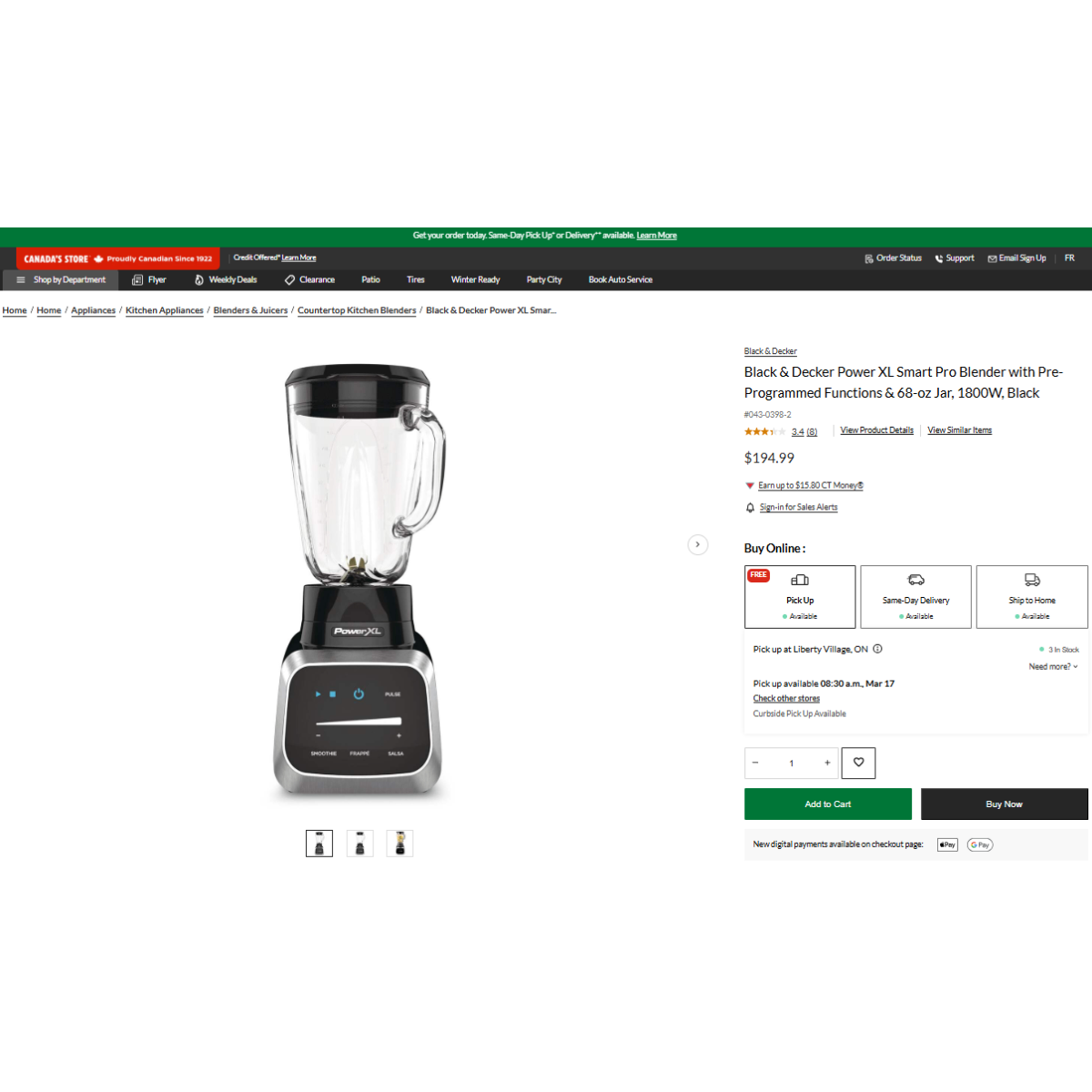 Store Price $220-SEALED UNOPENED Glass Jar Black&Decker Blender - photo 2